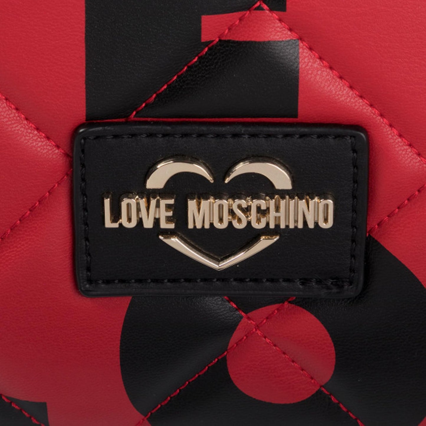حقيبة ظهر مبطنة من Love Moschino - Rosso And Nero - Jc4295Pp08Kj150A Osz