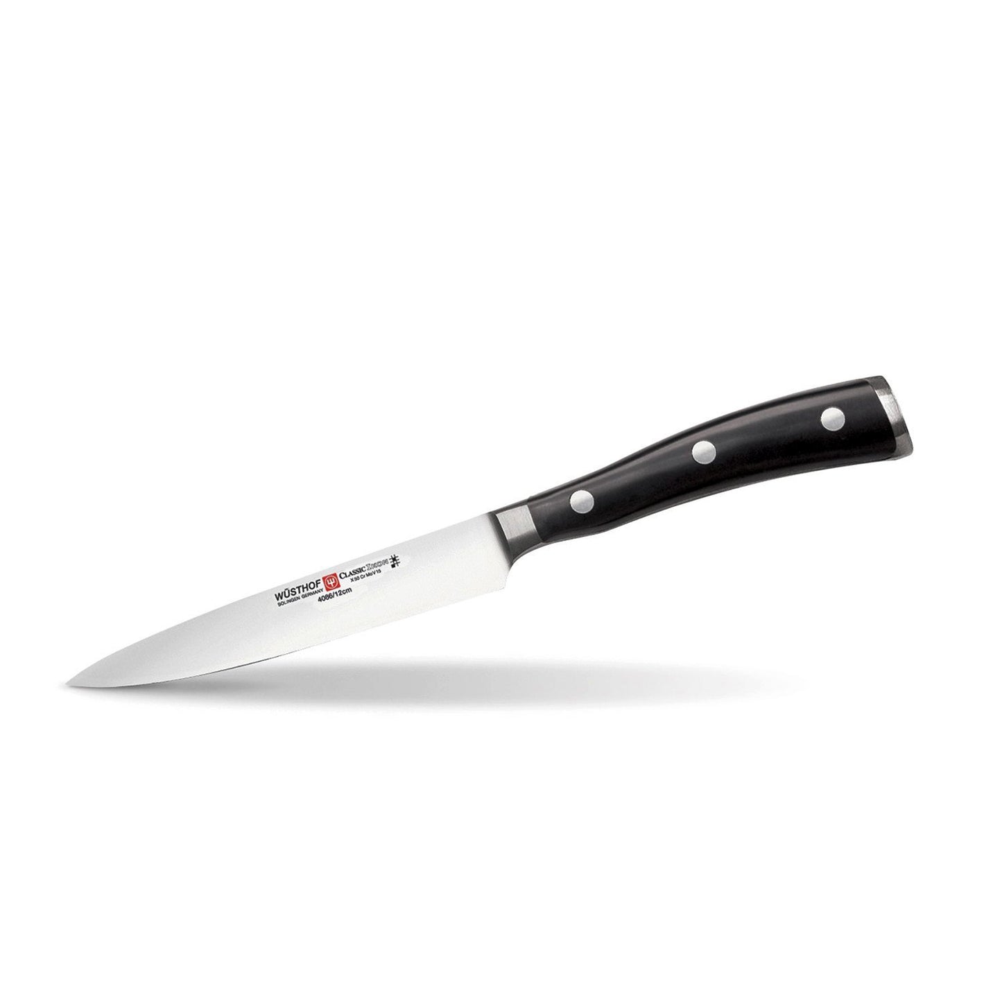 Ed. Wusthof Classic Ikon Utility Knife - Black and Silver - 798615 - Jashanmal Home