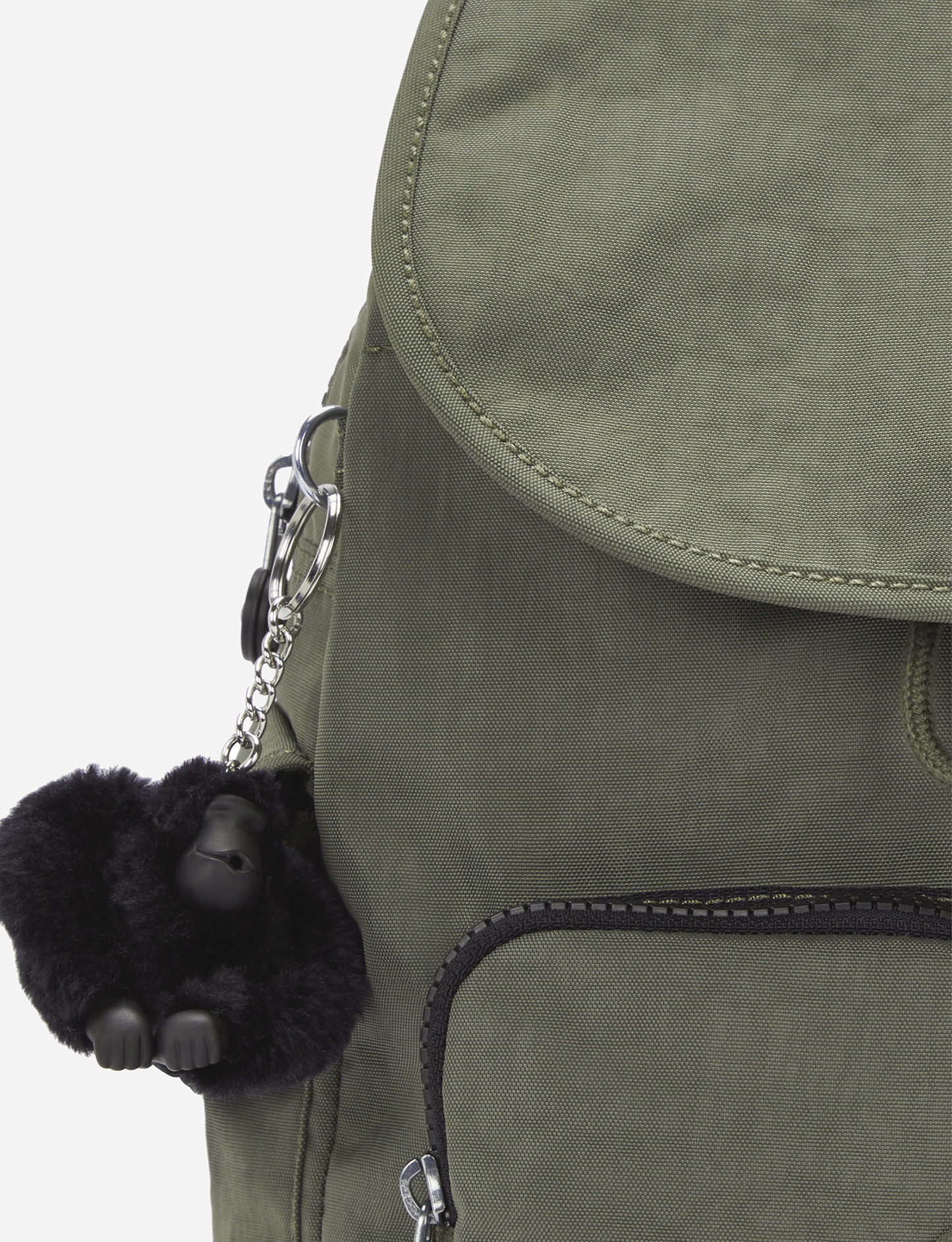 KIPLING City Pack S Green Moss حقيبة ظهر صغيرة 15635-88D