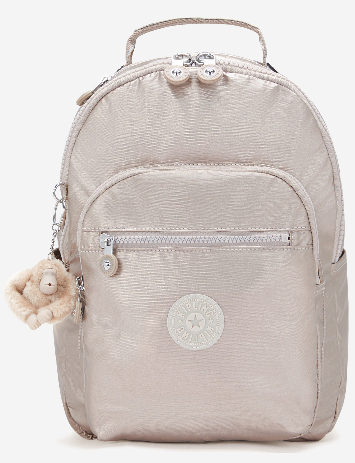 KIPLING Seoul S Metallic Glow حقيبة ظهر صغيرة (مع جيب للكمبيوتر اللوحي) I3789-48I