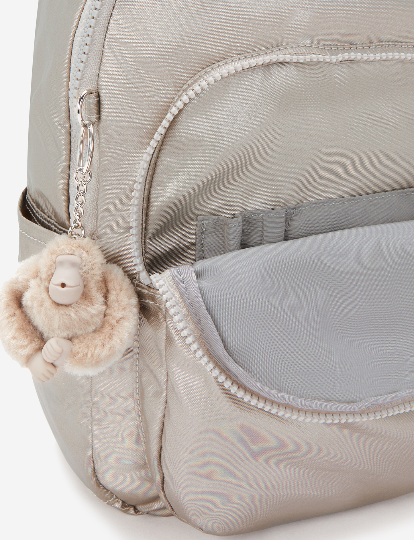 KIPLING Seoul S Metallic Glow حقيبة ظهر صغيرة (مع جيب للكمبيوتر اللوحي) I3789-48I