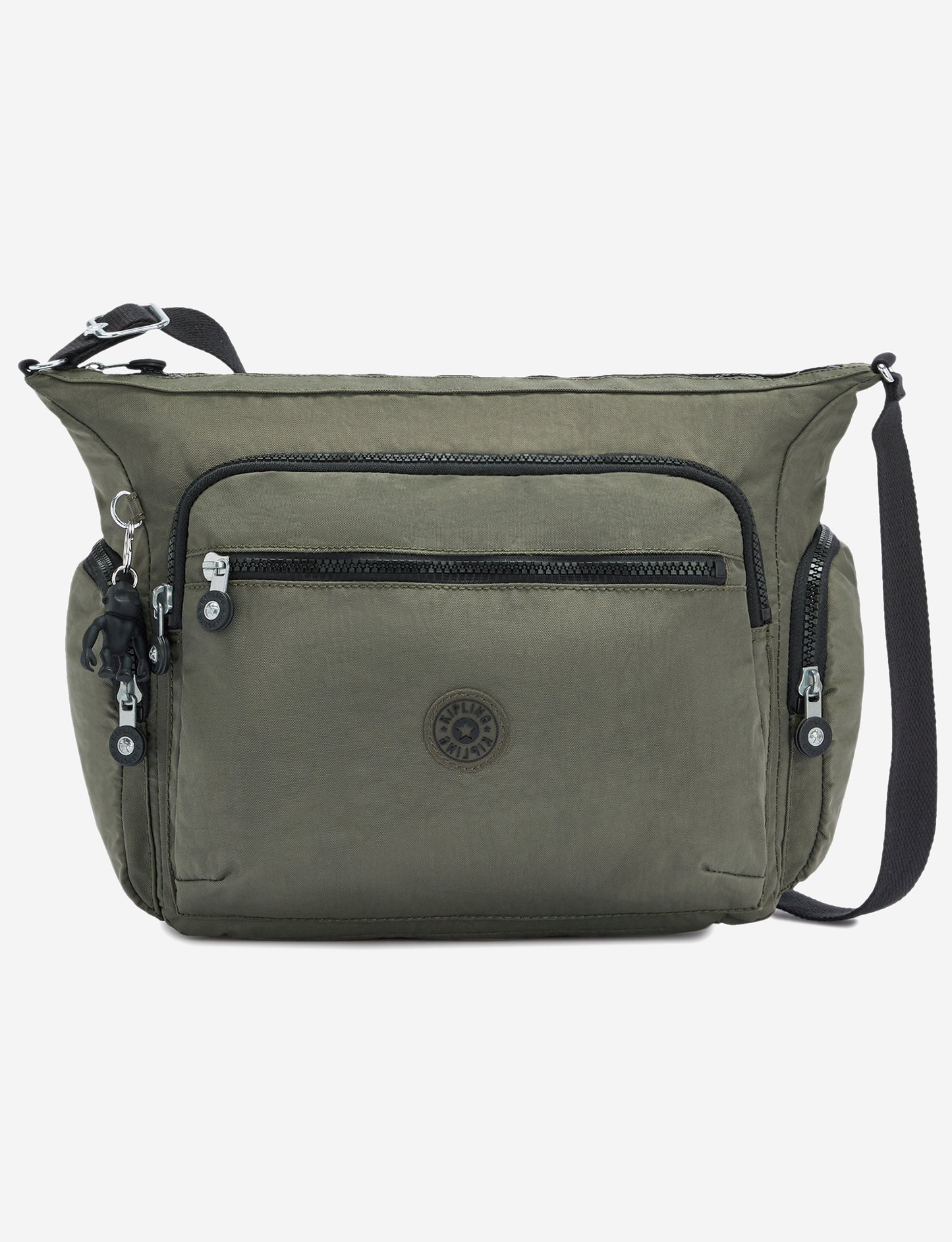 حقيبة كروسبودي كبيرة KIPLING Gabbie Green Moss 15255-88D