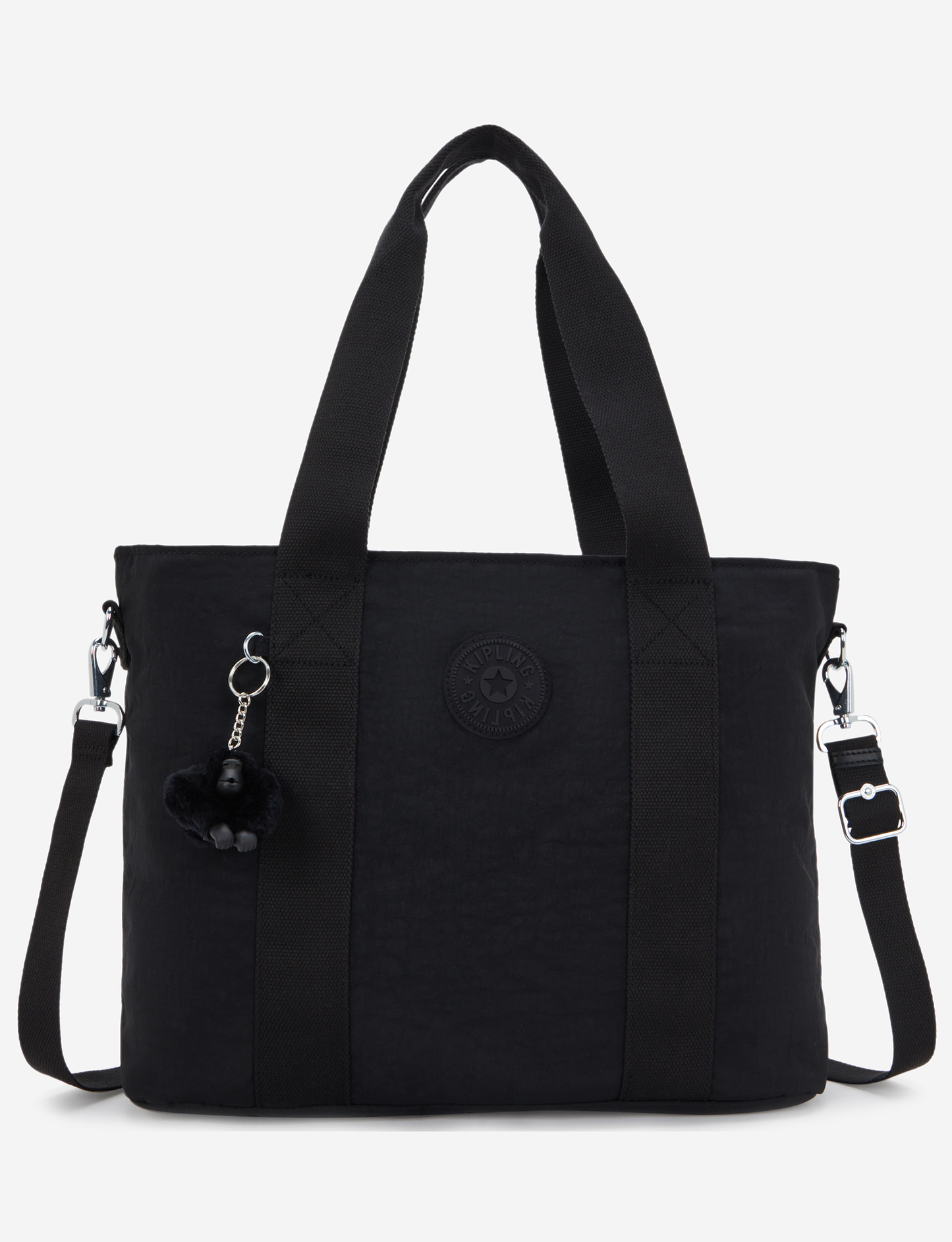 KIPLING Minta L Up Black Noir حقيبة كبيرة (مع حزام كتف قابل للإزالة) I8258-P39