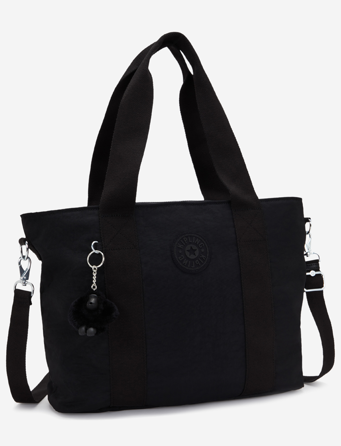 KIPLING Minta L Up Black Noir حقيبة كبيرة (مع حزام كتف قابل للإزالة) I8258-P39