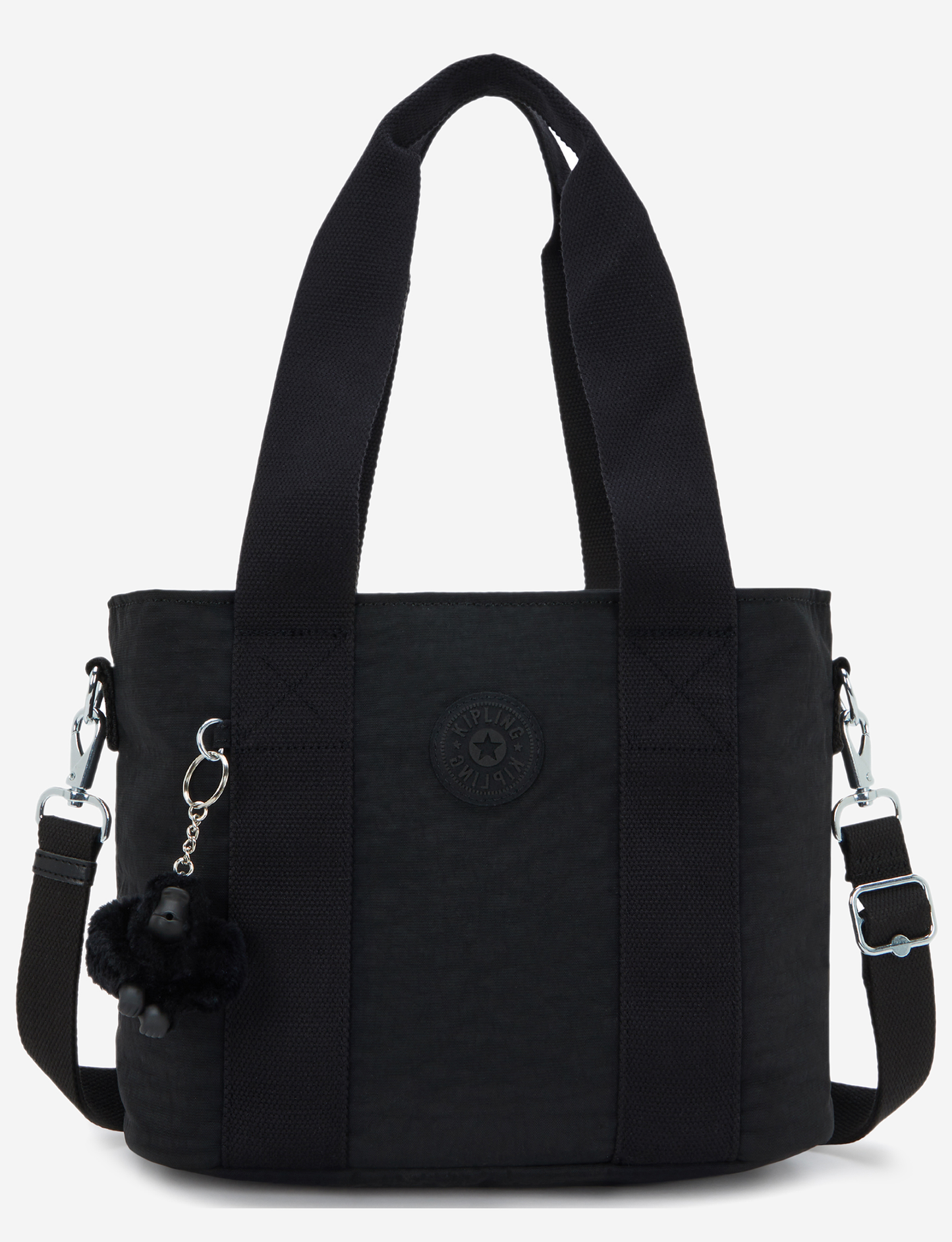 KIPLING مينتا أم أب باللون الأسود نوار حقيبة حمل متوسطة (مع حزام كتف قابل للإزالة) I8642-P39
