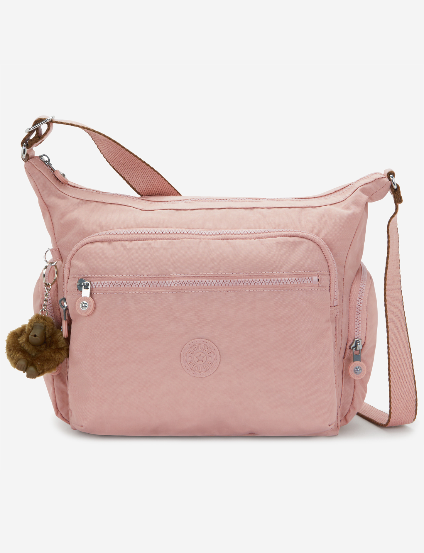 KIPLING Gabbie Memory Pink حقيبة كروس كبيرة 15255-0PN