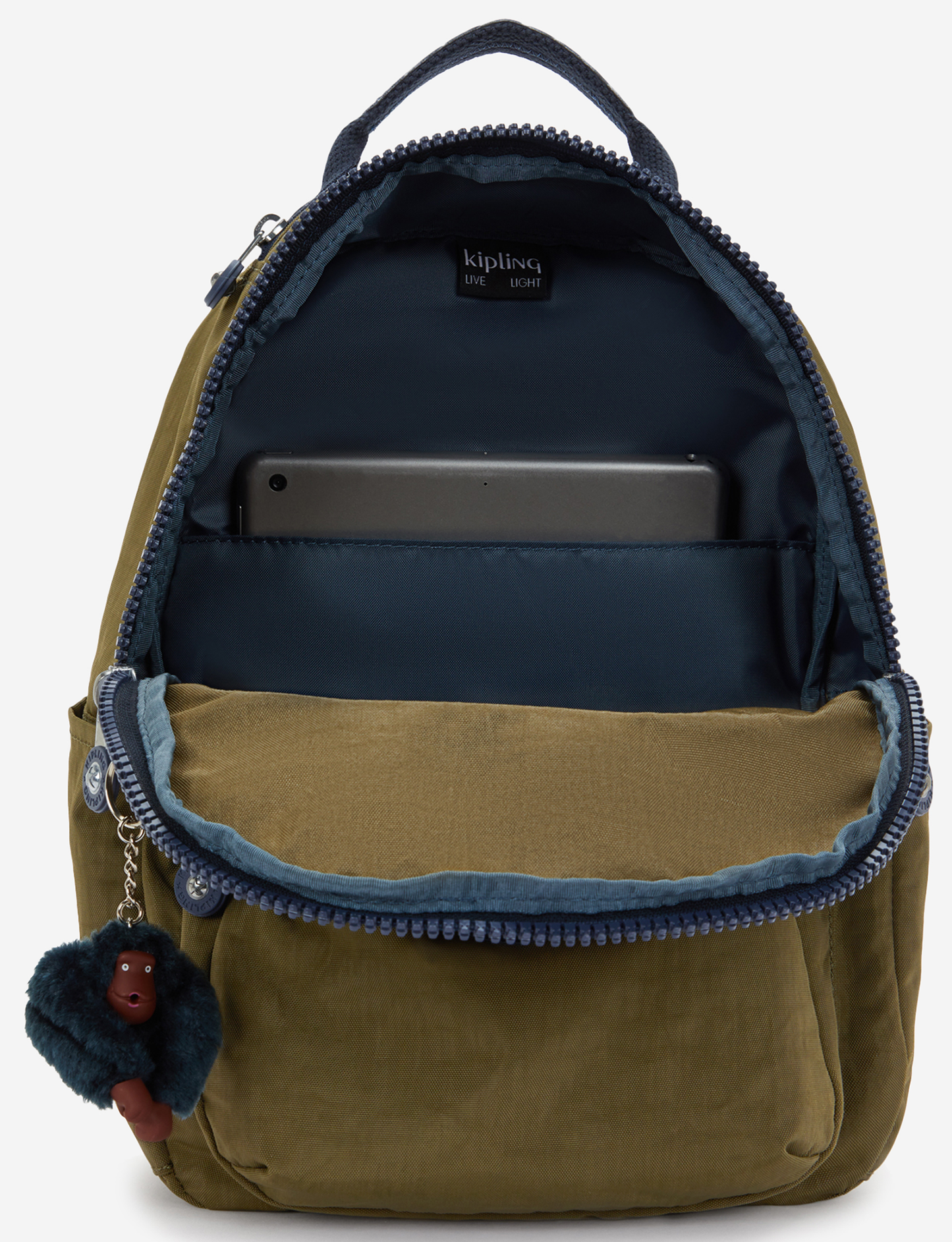 حقيبة ظهر KIPLING Seoul S Treasure Green صغيرة (مع جيب للكمبيوتر اللوحي) I4345-1HW