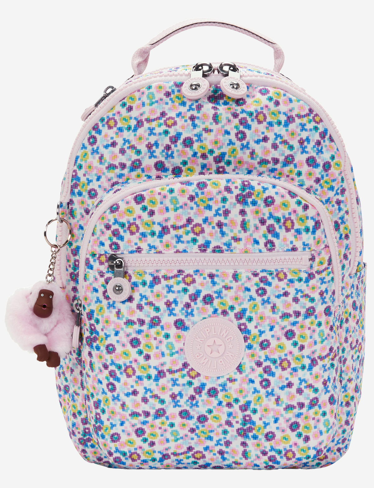 حقيبة ظهر صغيرة KIPLING Seoul S Dig Flower Prt (مع جيب للكمبيوتر اللوحي) I5357-7ER