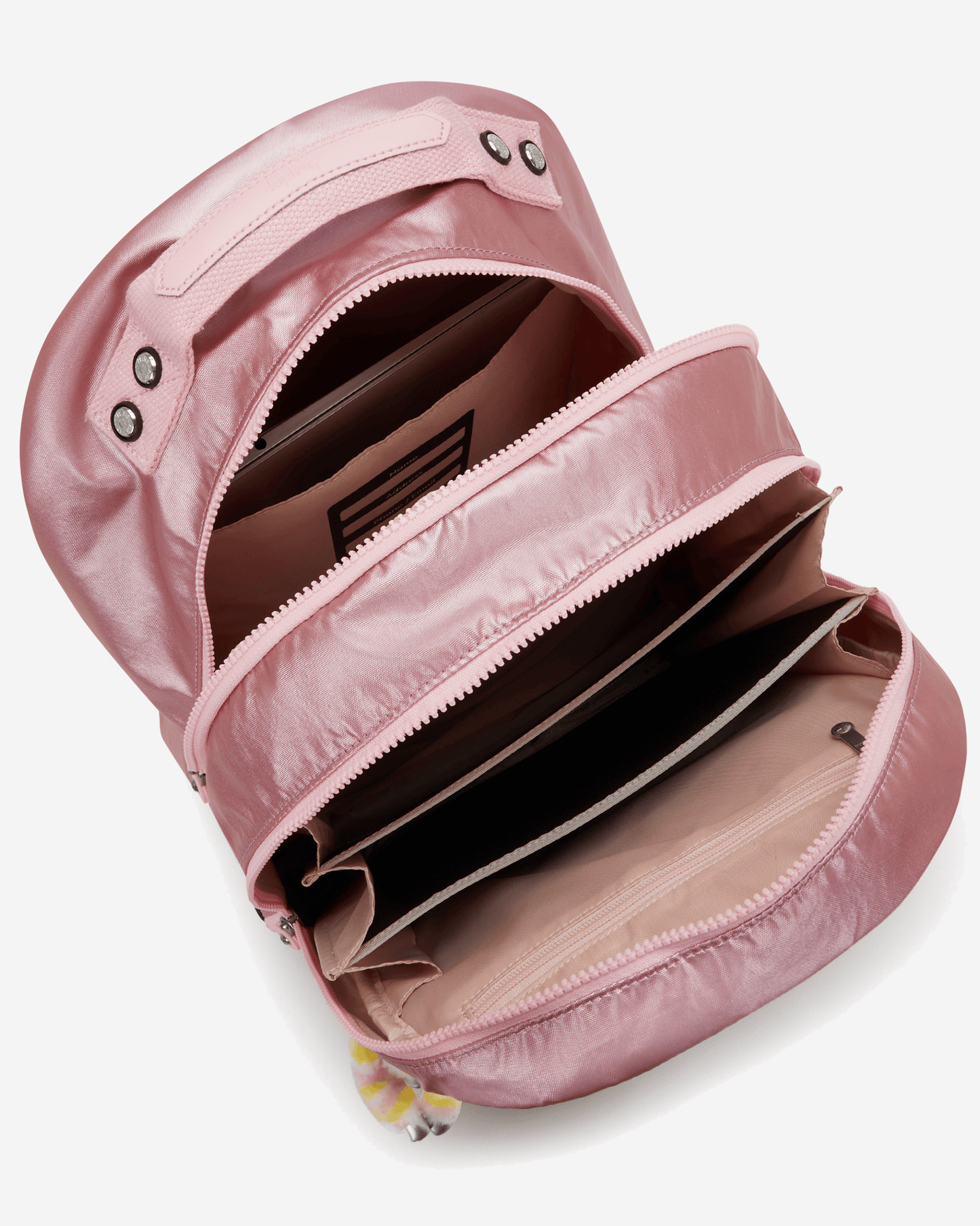 Kipling  Class Room Bronze Pink Met Large Backpack with Laptop Compartment I5213-3MD