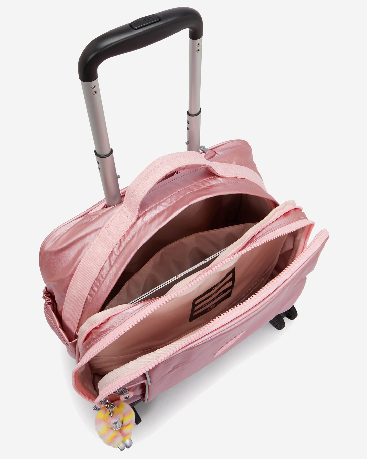 Kipling  New Storia Bronze Pink Met Large Wheeled Bag I3390-3MD