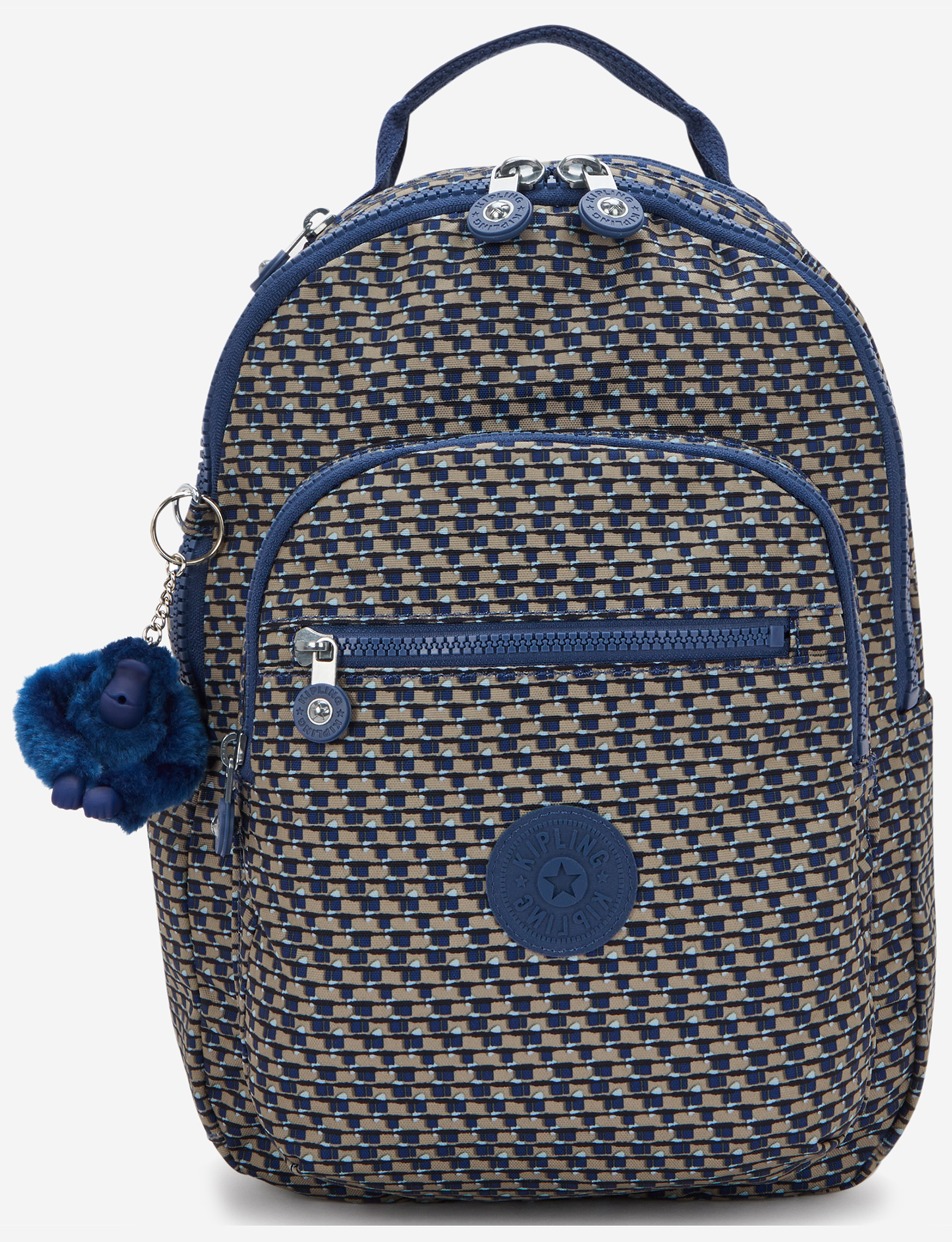 KIPLING Seoul S Blue on Wire حقيبة ظهر صغيرة (مع جيب للتابلت) I5611-9PC