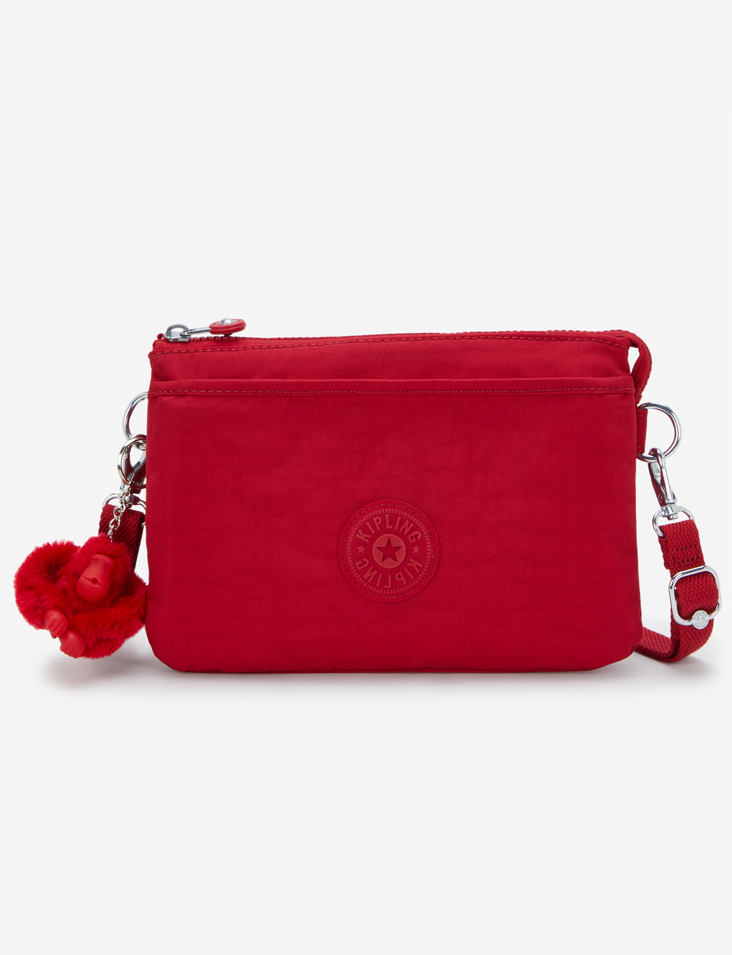 حقيبة كروس صغيرة KIPLING Riri باللون الأحمر الياقوتي (مع حزام كتف قابل للإزالة) I7590-1NW