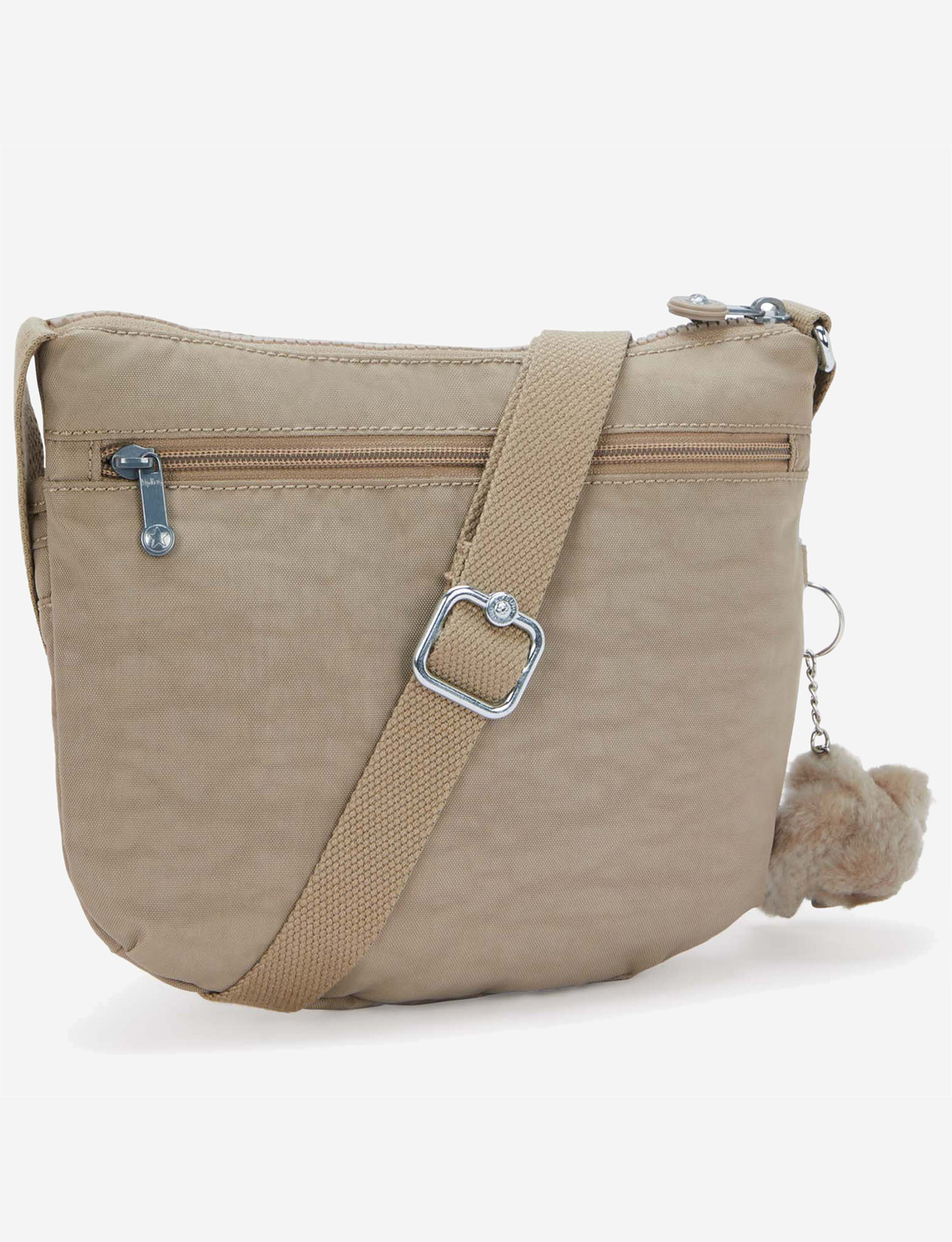 KIPLING Arto S حقيبة كروس صغيرة ناعمة بلون رمادي مائل للبني 00070-4PW
