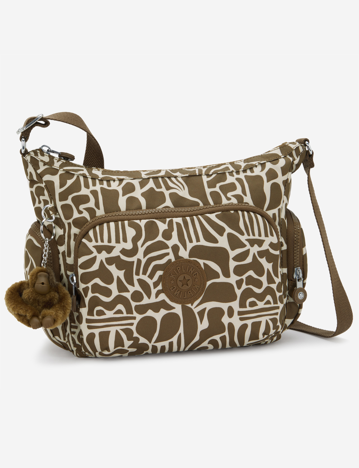 KIPLING Gabb S Cocktail حقيبة كروس متوسطة بلون الكاكي I6607-9GD