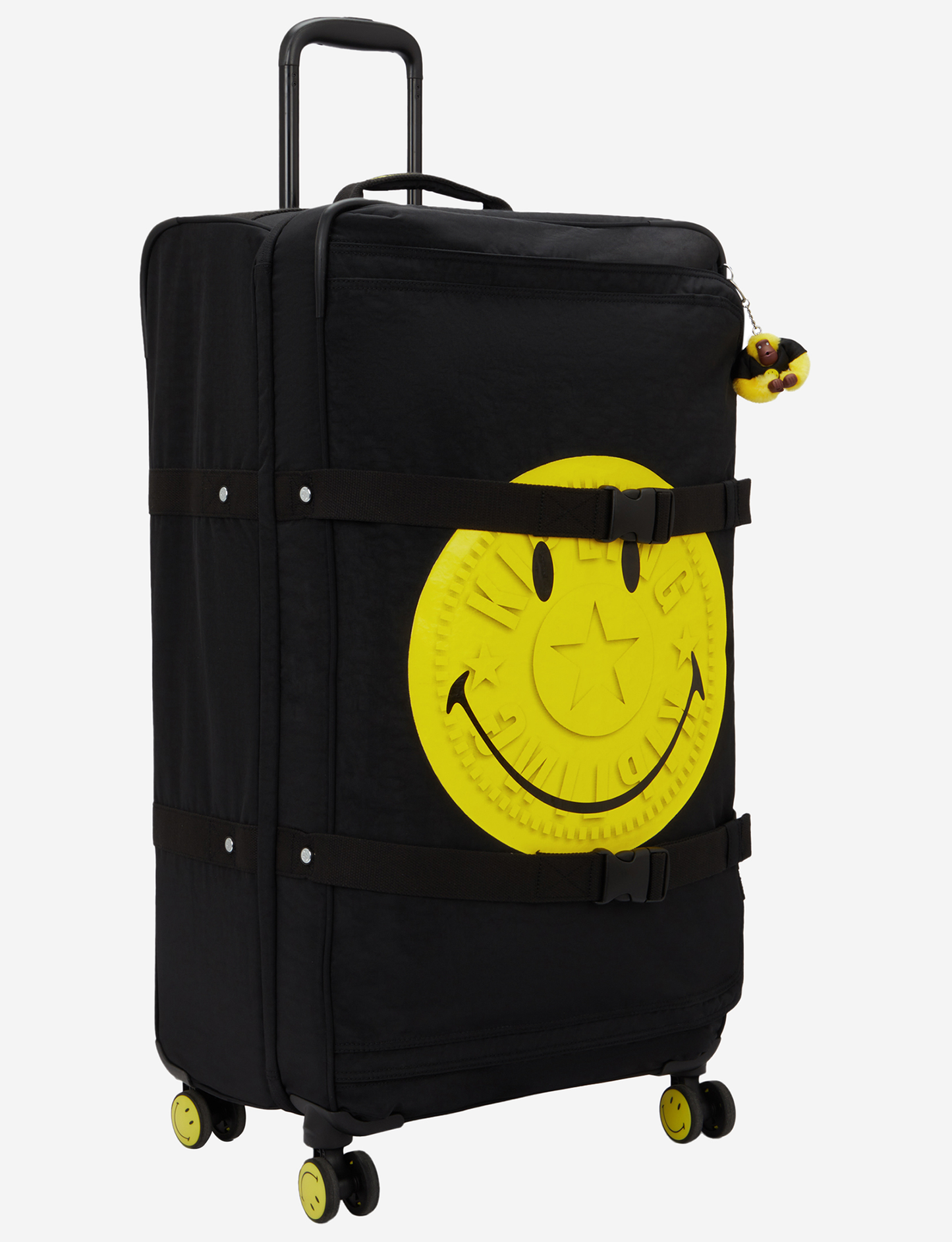 KIPLING Spontaneous L Yell Fun Black حقيبة أمتعة كبيرة بعجلات I9617-1KS