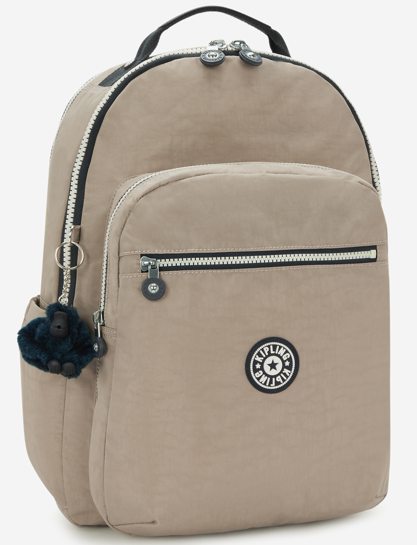 حقيبة ظهر KIPLING Seoul Lap Soft Taupe C كبيرة (مع جيب للكمبيوتر المحمول) I2969-7ML