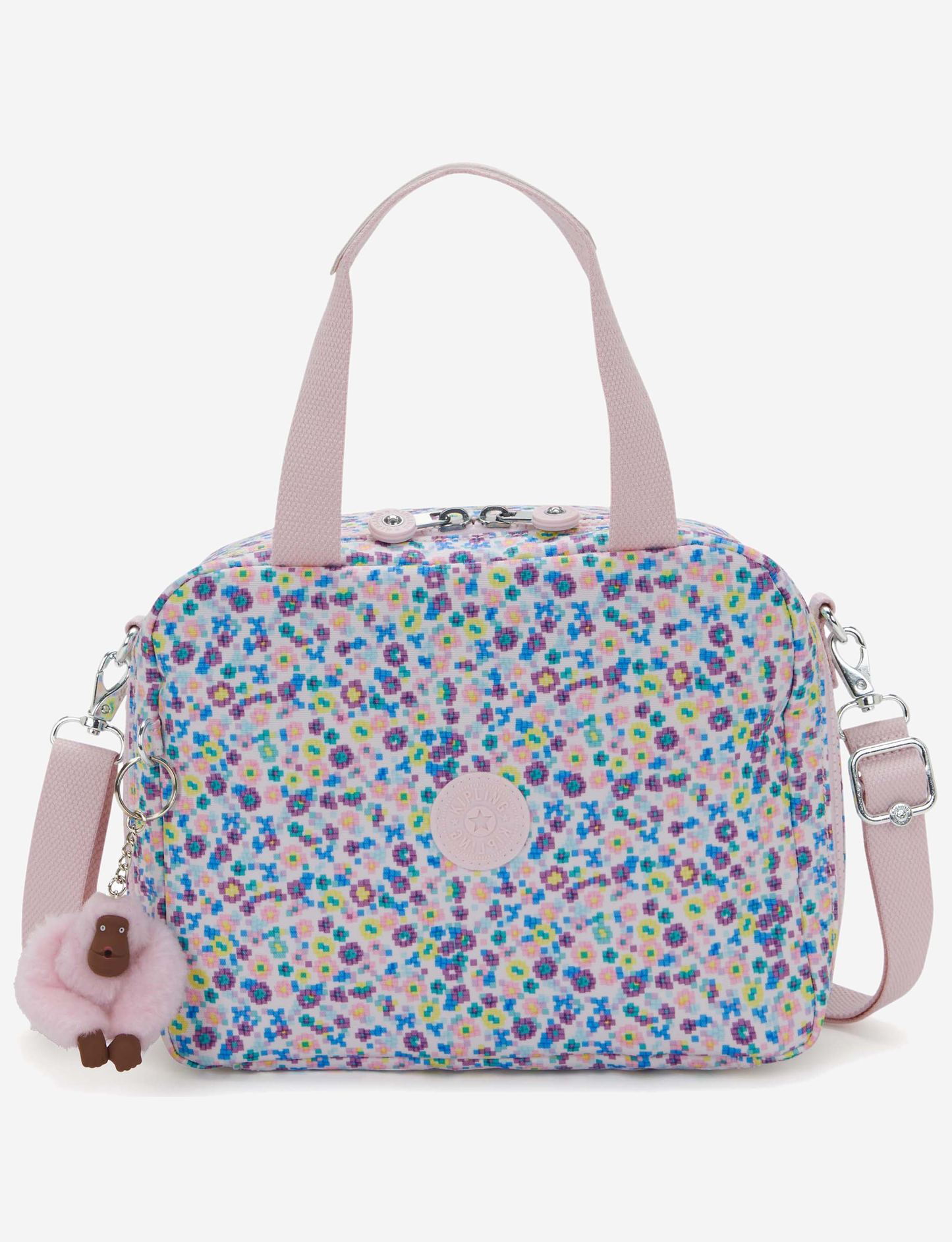 حقيبة غداء كبيرة (مع جيب ترولي) من KIPLING Miyo Digi Flower Prt I2989-7ER