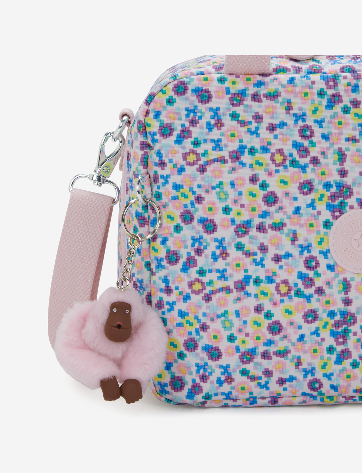 حقيبة غداء كبيرة (مع جيب ترولي) من KIPLING Miyo Digi Flower Prt I2989-7ER