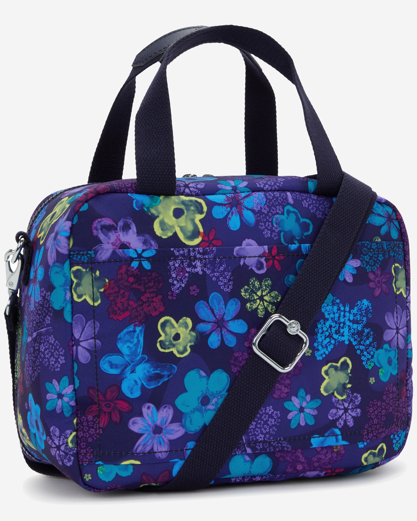 Kipling  Miyo Dark Flwr Stamp Large LunchBag with Trolley Sleeve I2989-4FM