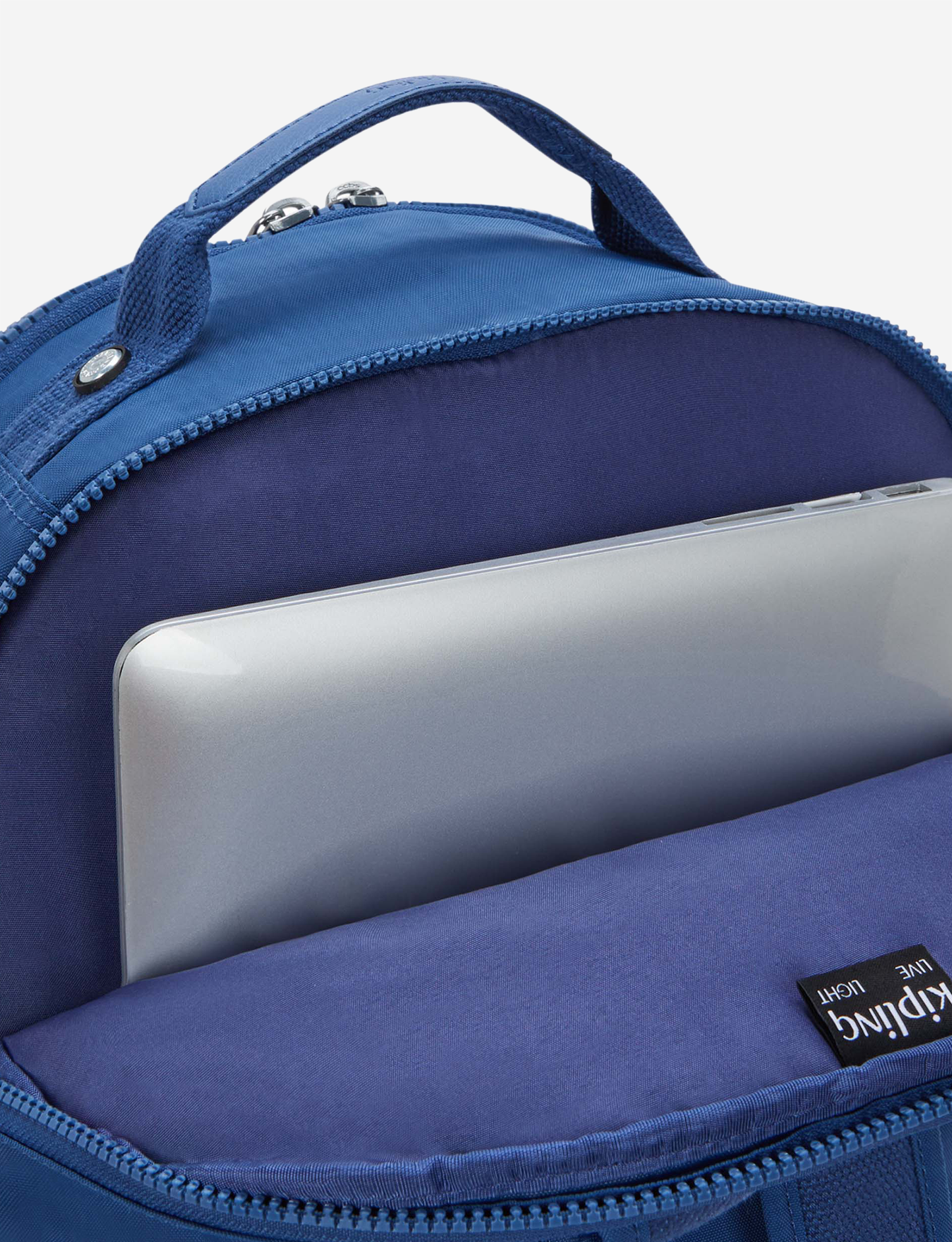 حقيبة ظهر KIPLING Seoul Lap Casual Blue الكبيرة (مع جيب للكمبيوتر المحمول) I2969-5PZ