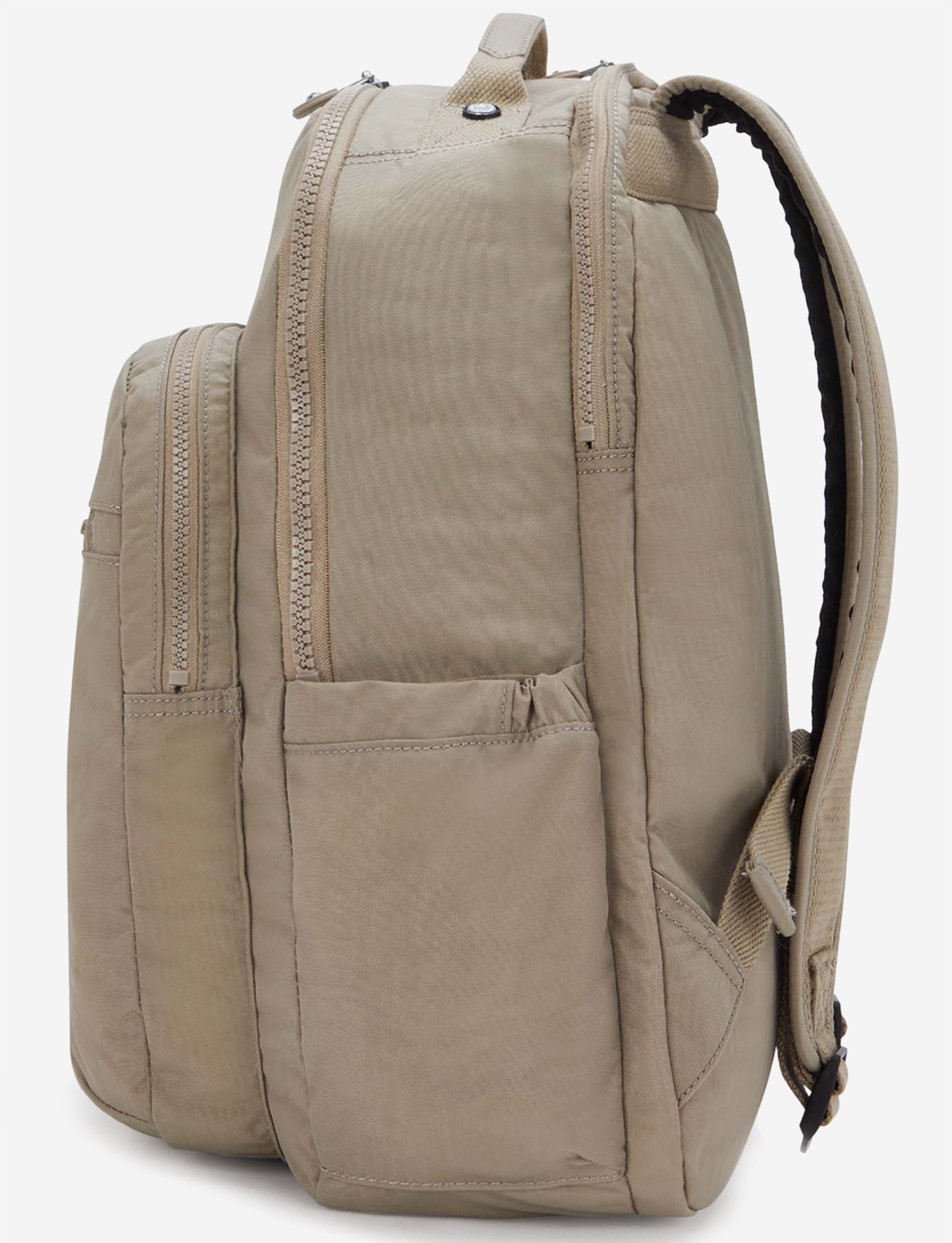 حقيبة ظهر KIPLING Seoul Lap Large باللون الرمادي الفاتح (مع جيب للكمبيوتر المحمول) I2969-4PW
