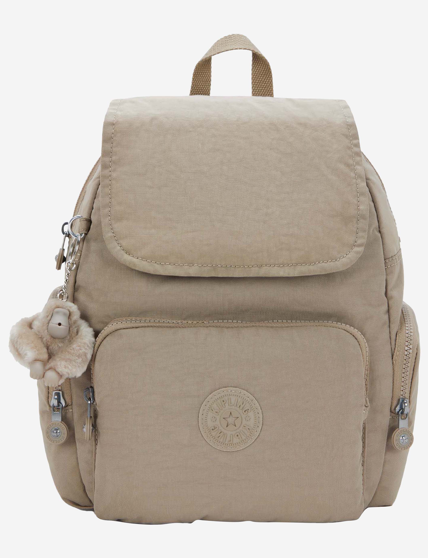 حقيبة ظهر KIPLING City Zip S Soft Taupe صغيرة I3523-4PW