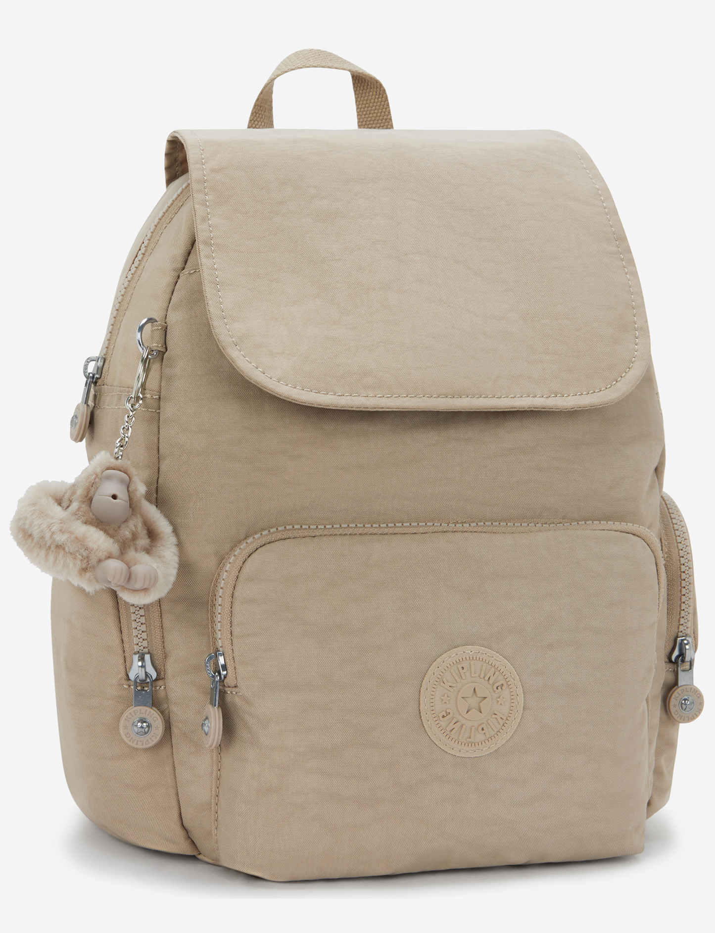 حقيبة ظهر KIPLING City Zip S Soft Taupe صغيرة I3523-4PW