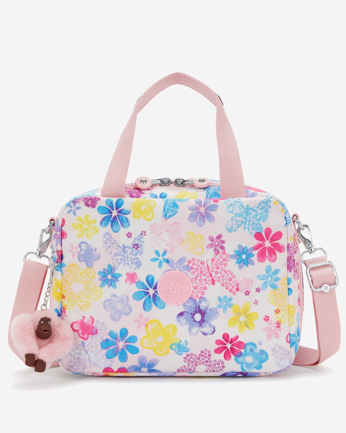 Kipling  Miyo Flower Stamp Large LunchBag with Trolley Sleeve I2989-8EM