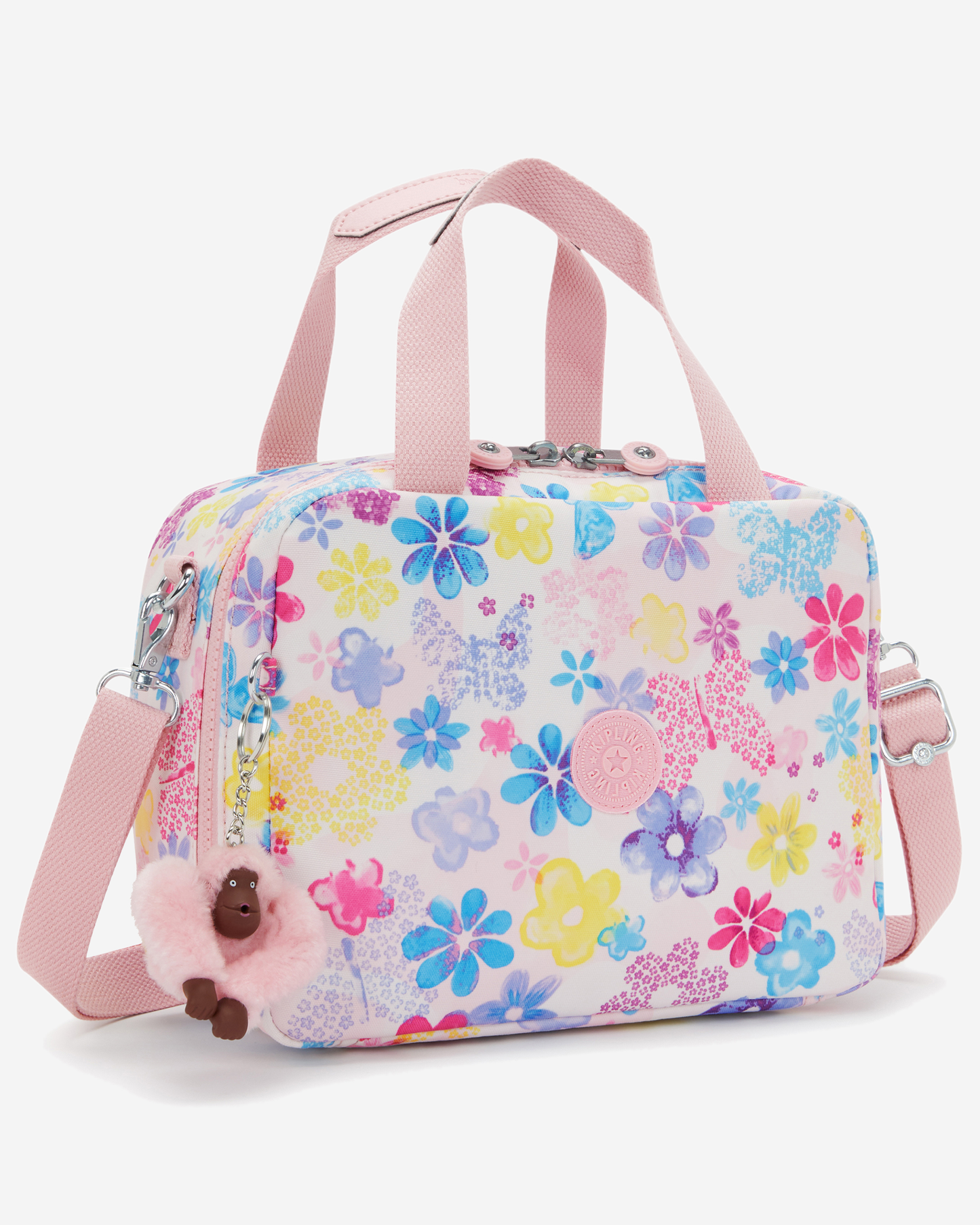 Kipling  Miyo Flower Stamp Large LunchBag with Trolley Sleeve I2989-8EM