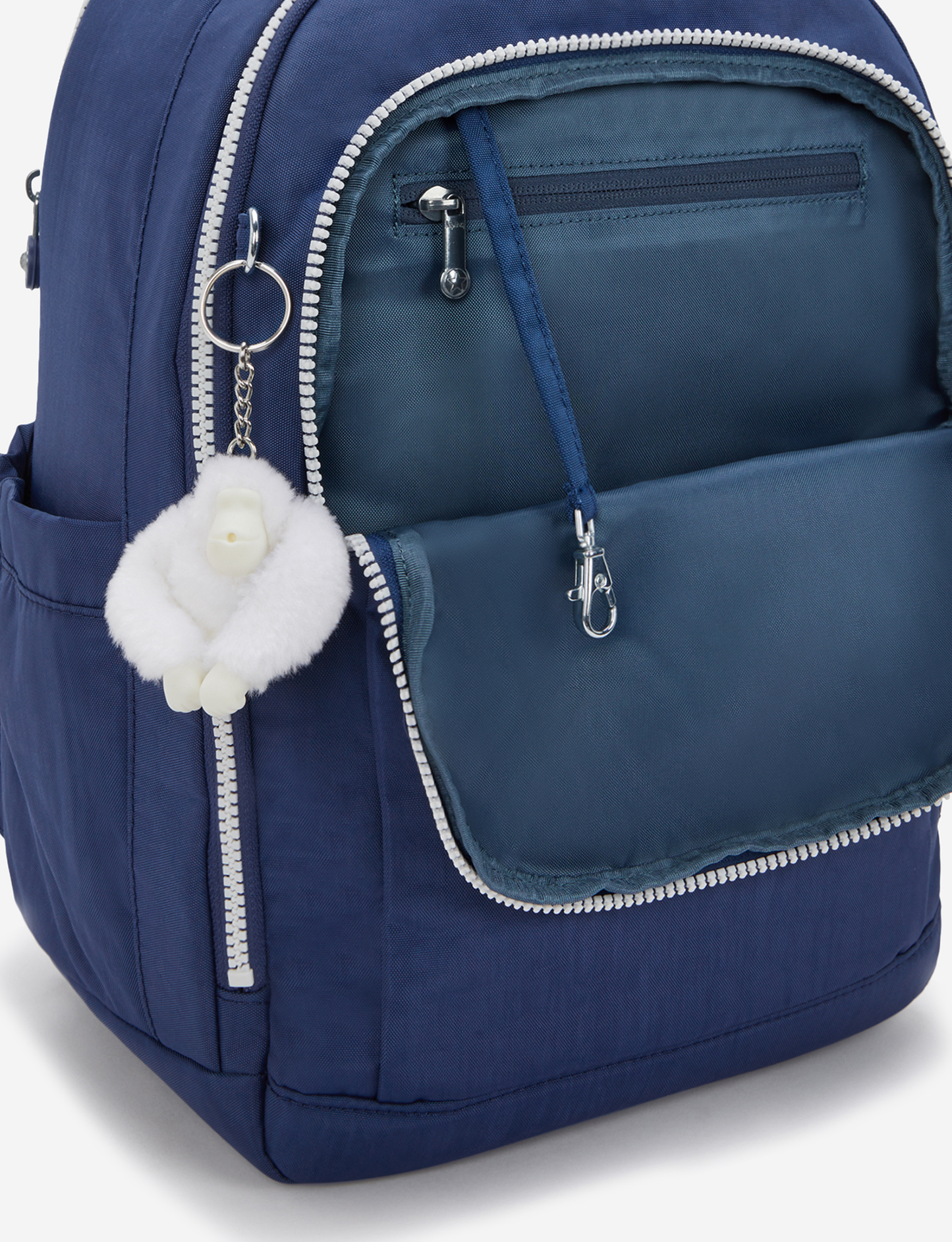 KIPLING Seoul Cabin Casual Blue C حقيبة ظهر كبيرة للسفر (مع جيب للكمبيوتر المحمول) I9986-3RA