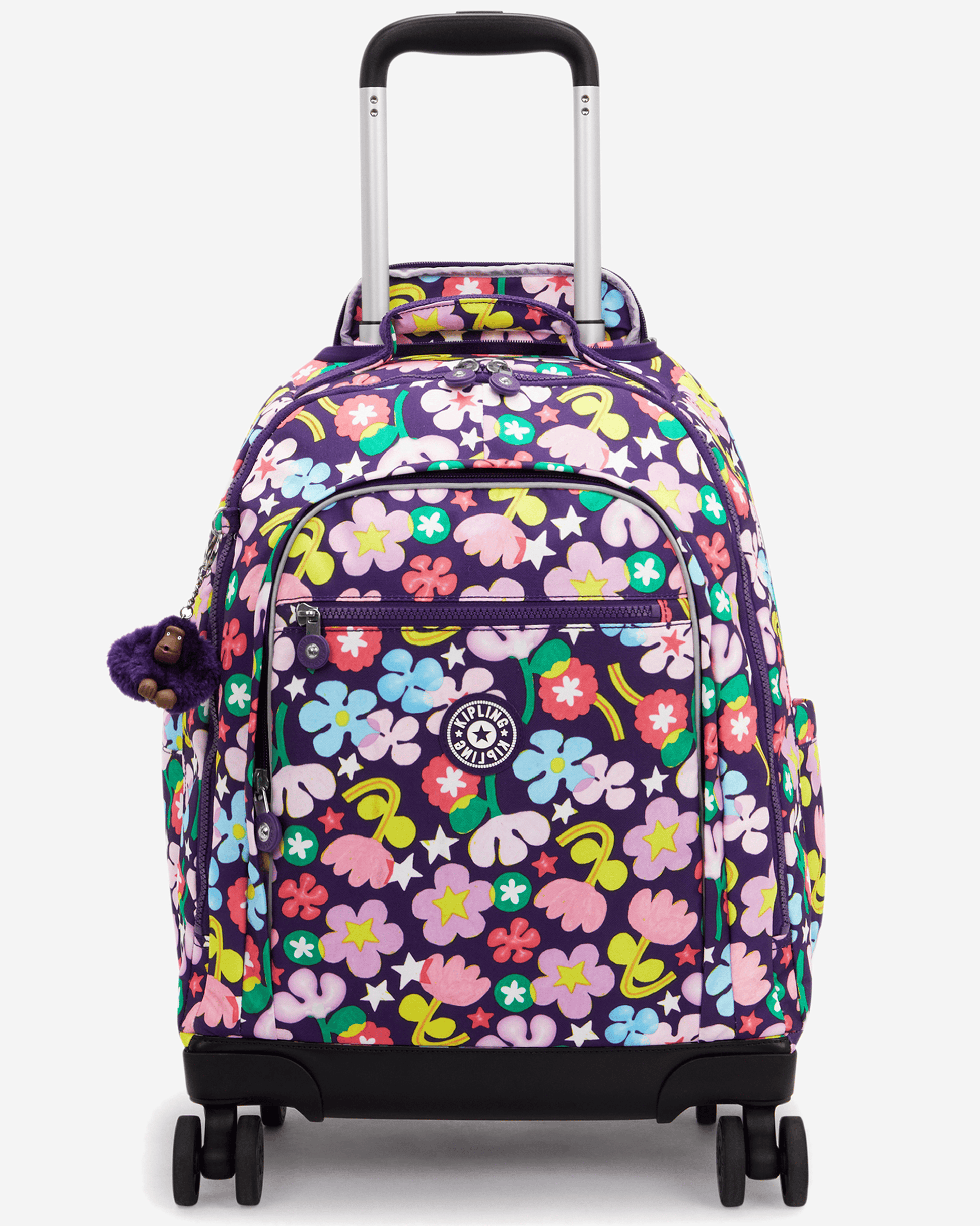 Kipling  New Zea Fairy Flower Large Wheeled Backpack with Laptop Compartment I4674-9MO
