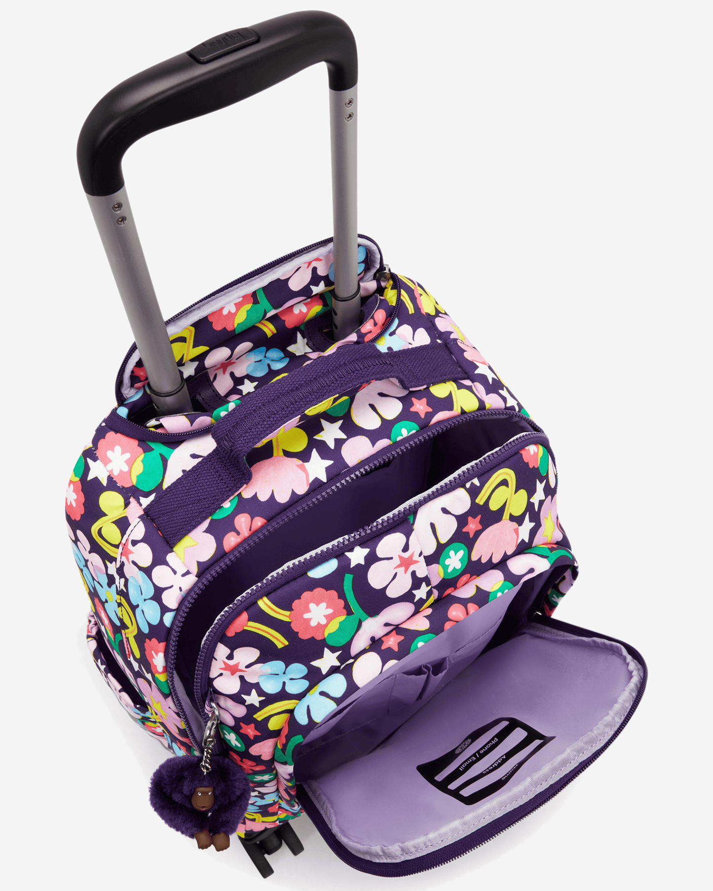 Kipling  New Zea Fairy Flower Large Wheeled Backpack with Laptop Compartment I4674-9MO