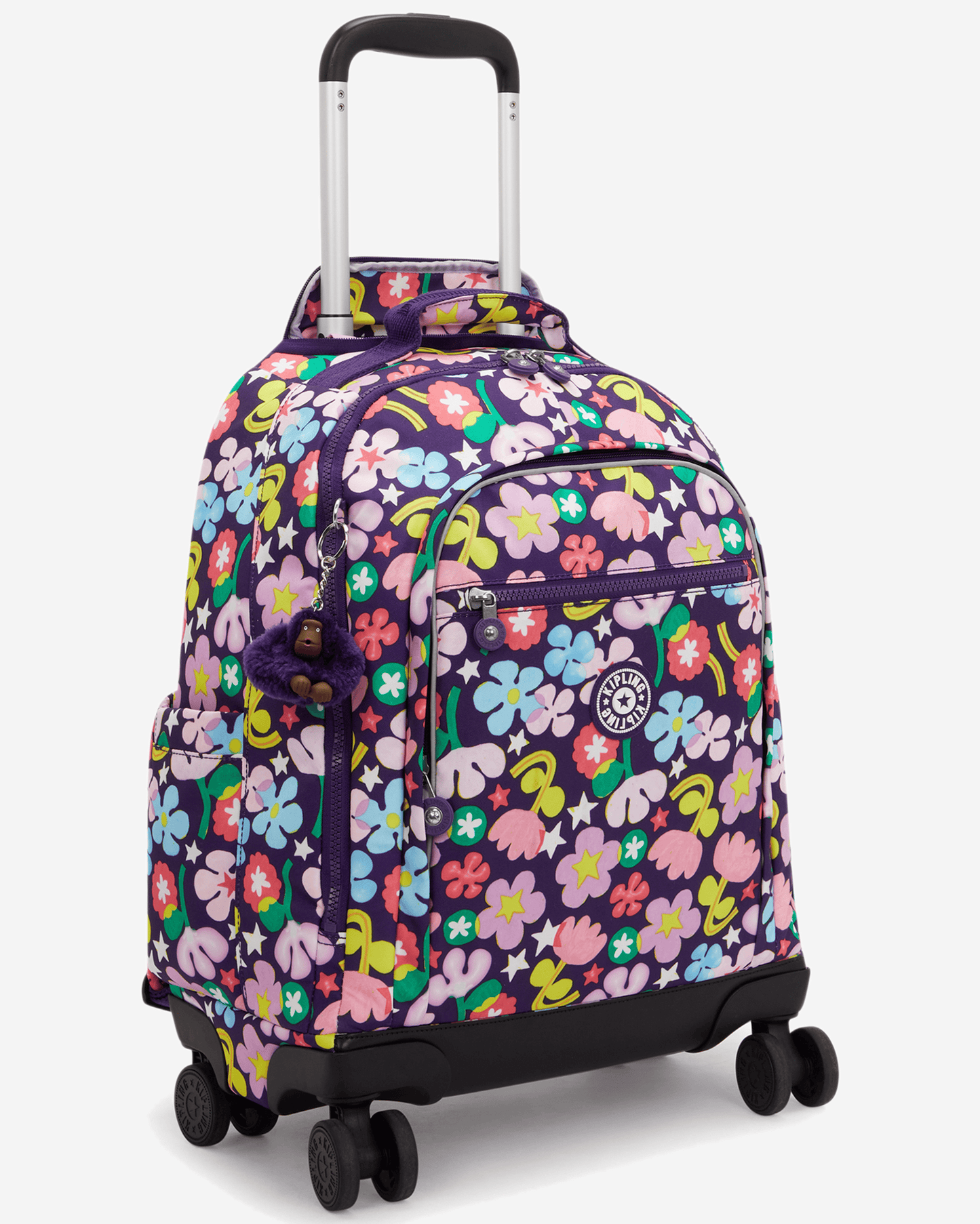 Kipling  New Zea Fairy Flower Large Wheeled Backpack with Laptop Compartment I4674-9MO
