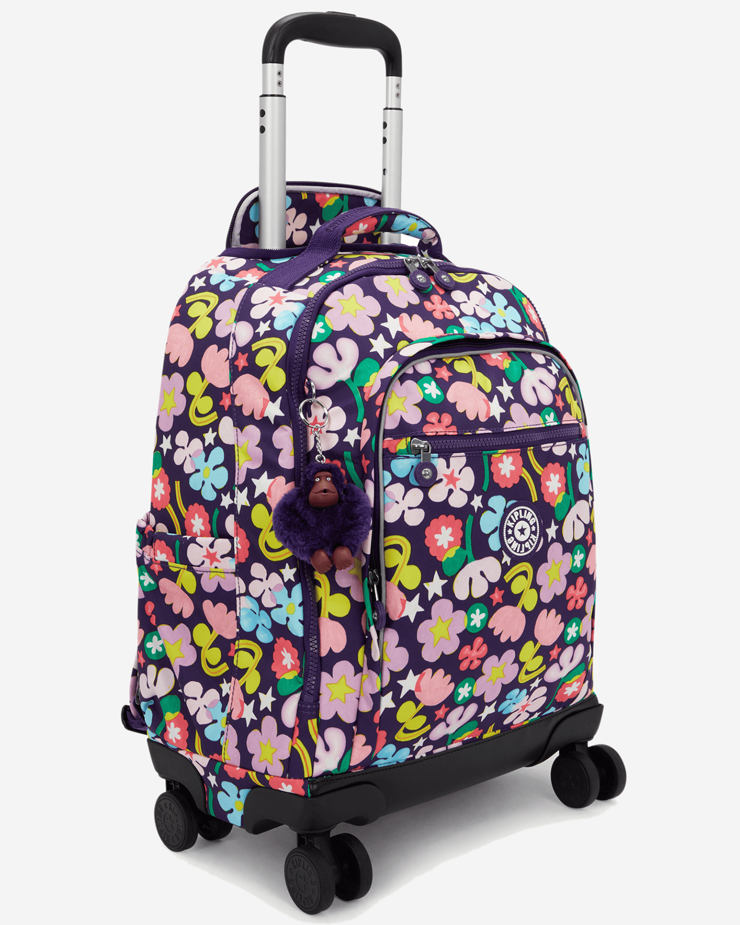 Kipling  New Zea Fairy Flower Large Wheeled Backpack with Laptop Compartment I4674-9MO