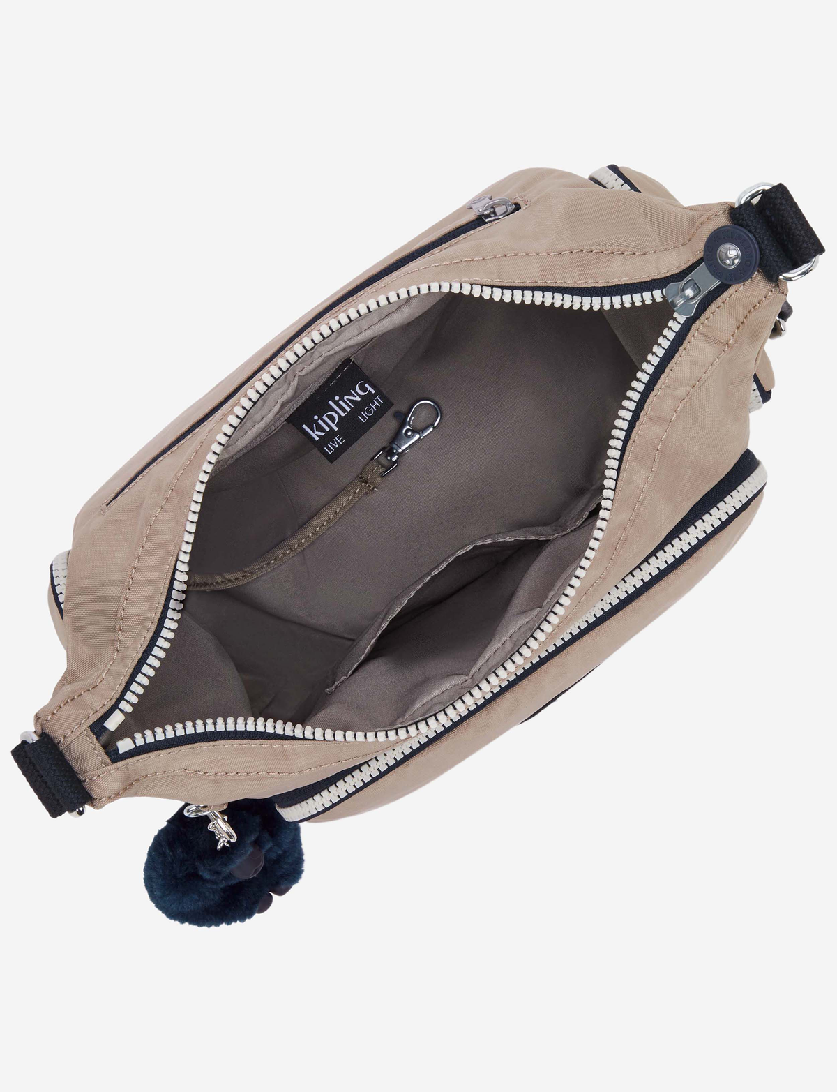 KIPLING Gabb S Soft Taupe C حقيبة كروس متوسطة I4493-7ML