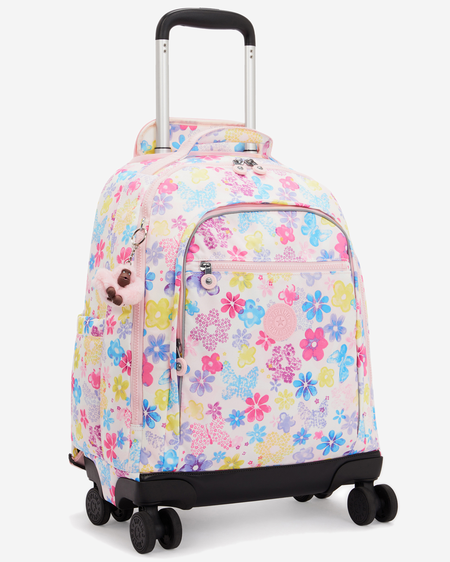 Kipling  New Zea Flower Stamp Large Wheeled Backpack with Laptop Compartment I4674-8EM