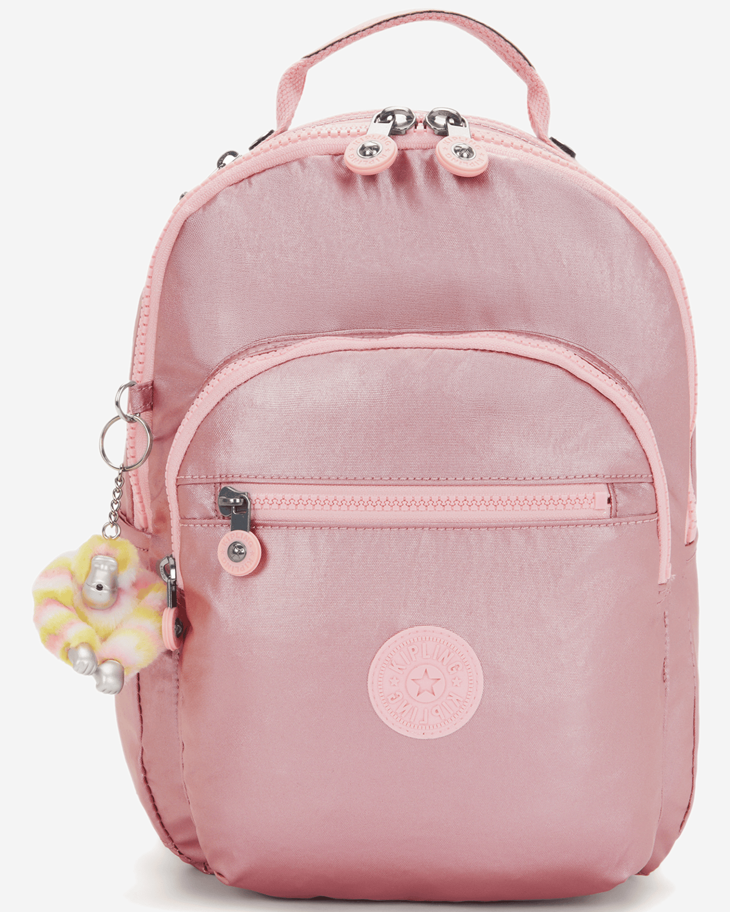 Kipling  Seoul S Bronze Pink Met Small Backpack (with Tablet Compartment) I5768-3MD