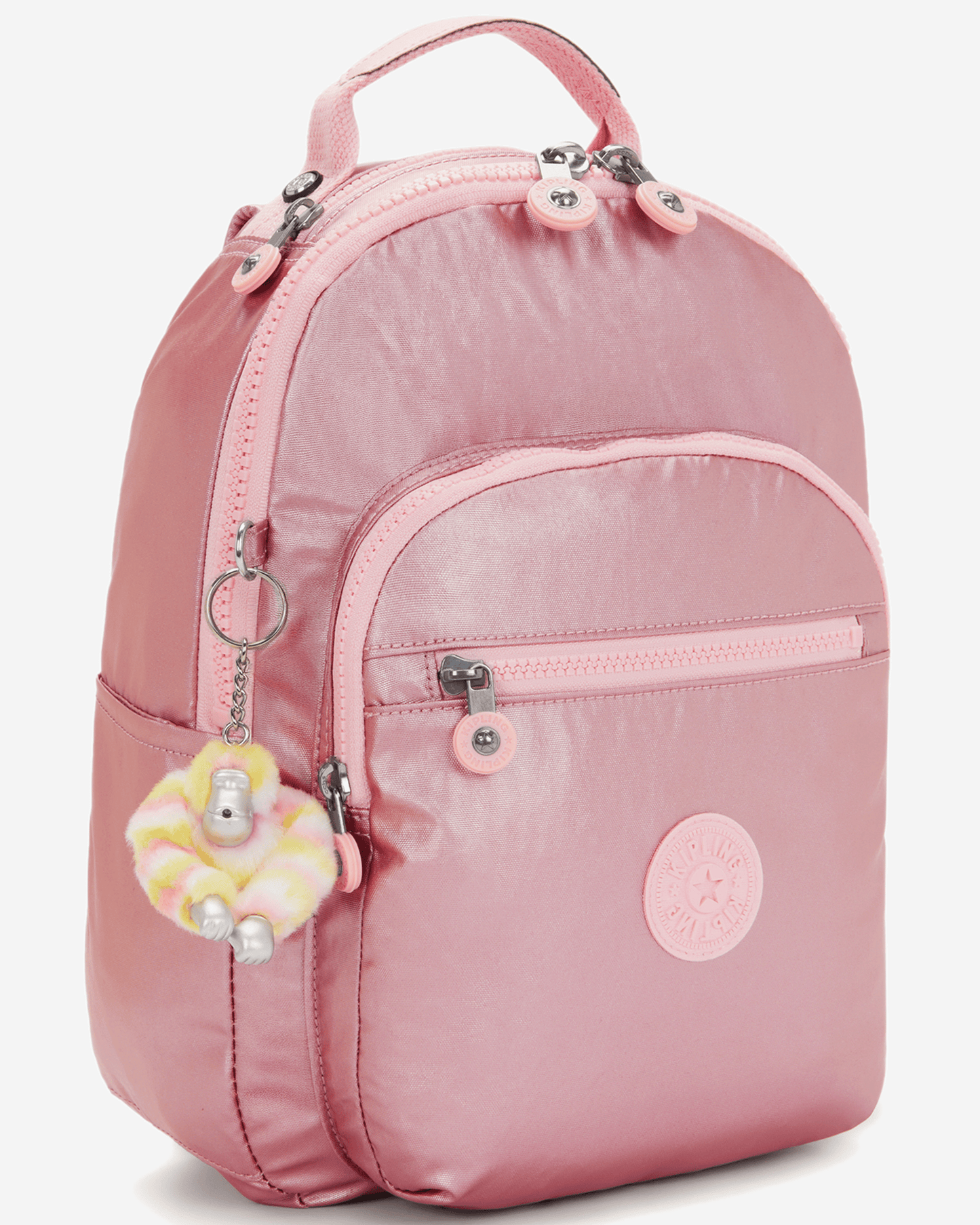 Kipling  Seoul S Bronze Pink Met Small Backpack (with Tablet Compartment) I5768-3MD