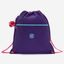 Kipling  Supertaboo Vip Purple Medium Backpack with Drawstring 09487-4PI