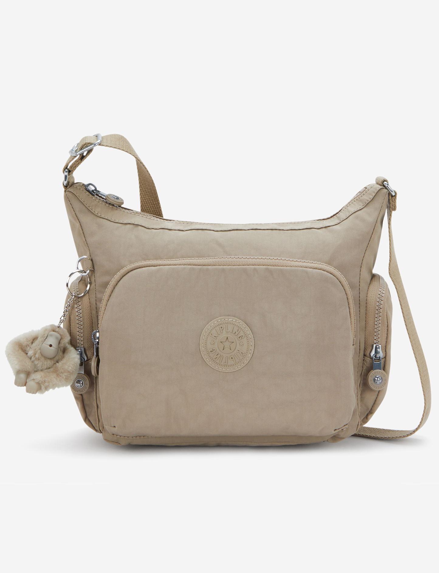 KIPLING Gabb S Soft Taupe حقيبة كروس متوسطة I4493-4PW