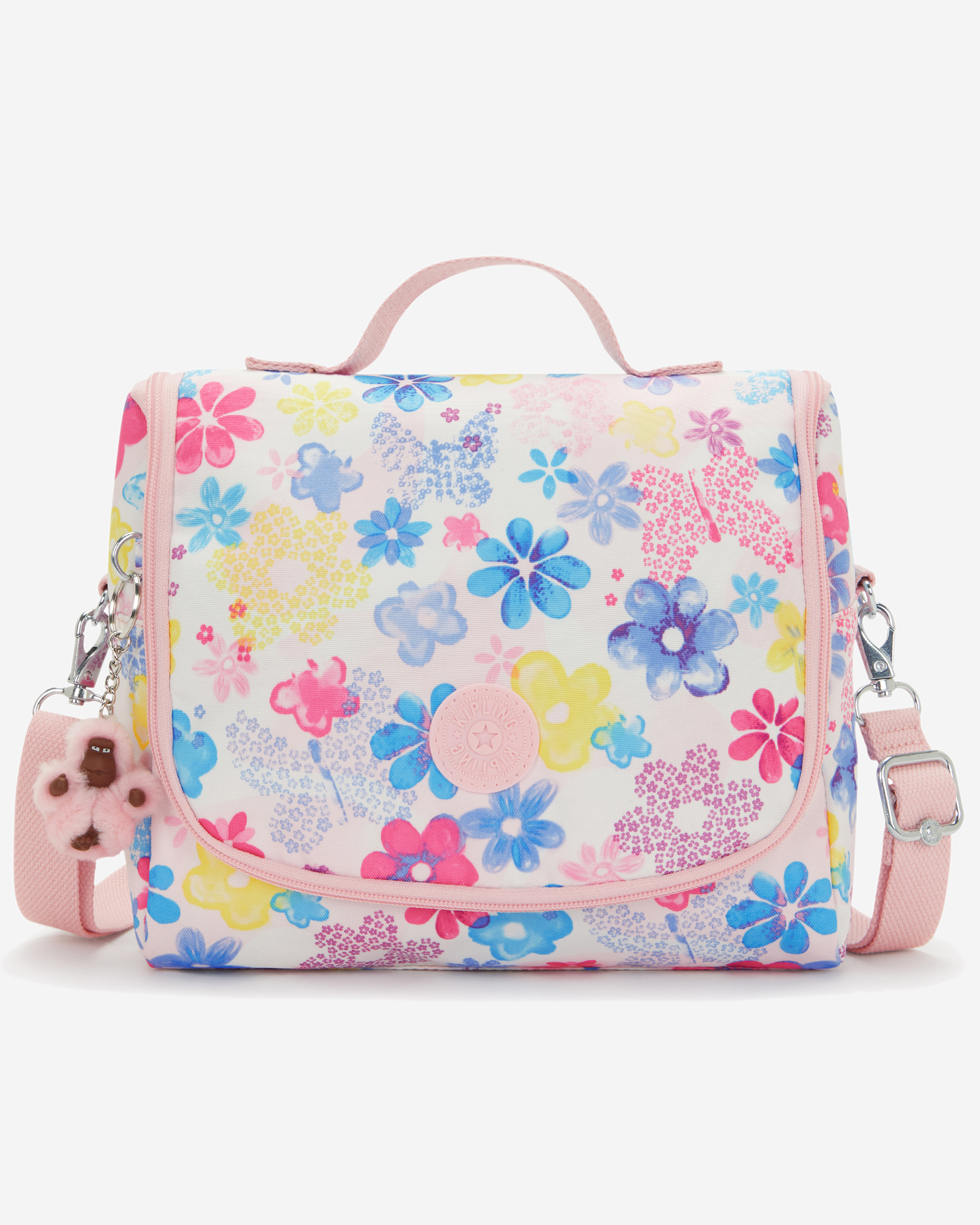 Kipling  New Kichirou Flower Stamp Large LunchBag with Trolley Sleeve I5749-8EM
