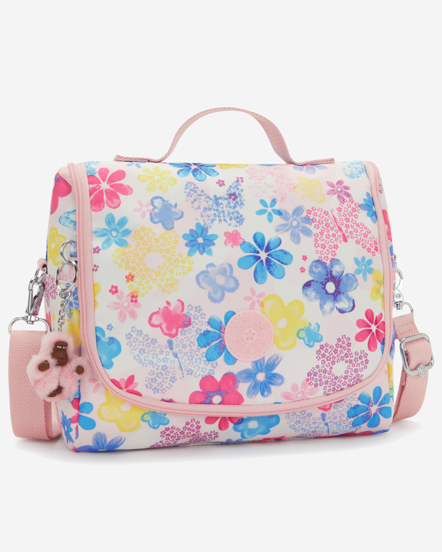 Kipling  New Kichirou Flower Stamp Large LunchBag with Trolley Sleeve I5749-8EM