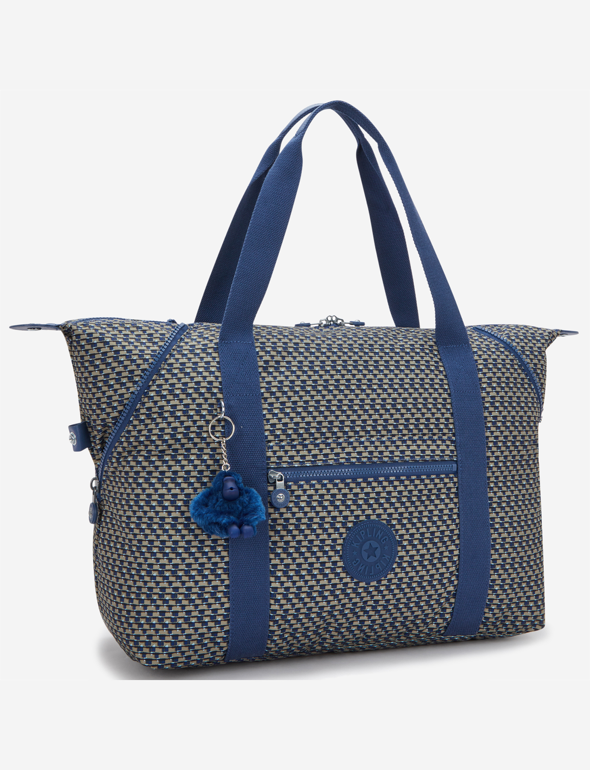KIPLING Art M أزرق على Wire حقيبة يد كبيرة I6004-9PC