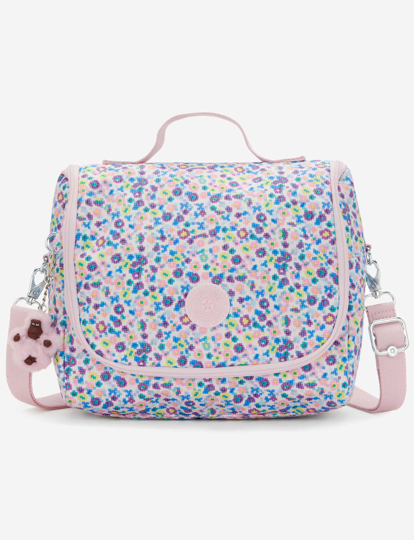 KIPLING حقيبة غداء كبيرة "نيو كيتشيرو ديجي فلاور برنت" (مع جيب تثبيت على العربة) I5749-7ER