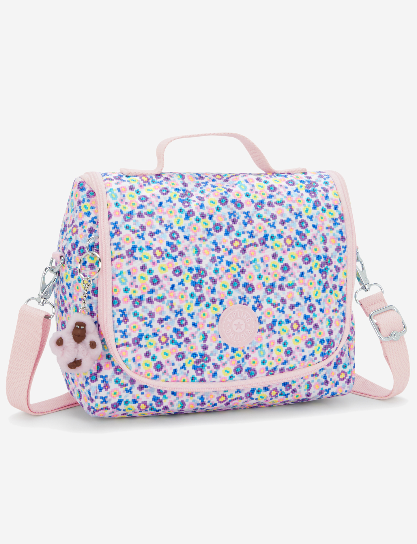 KIPLING حقيبة غداء كبيرة "نيو كيتشيرو ديجي فلاور برنت" (مع جيب تثبيت على العربة) I5749-7ER