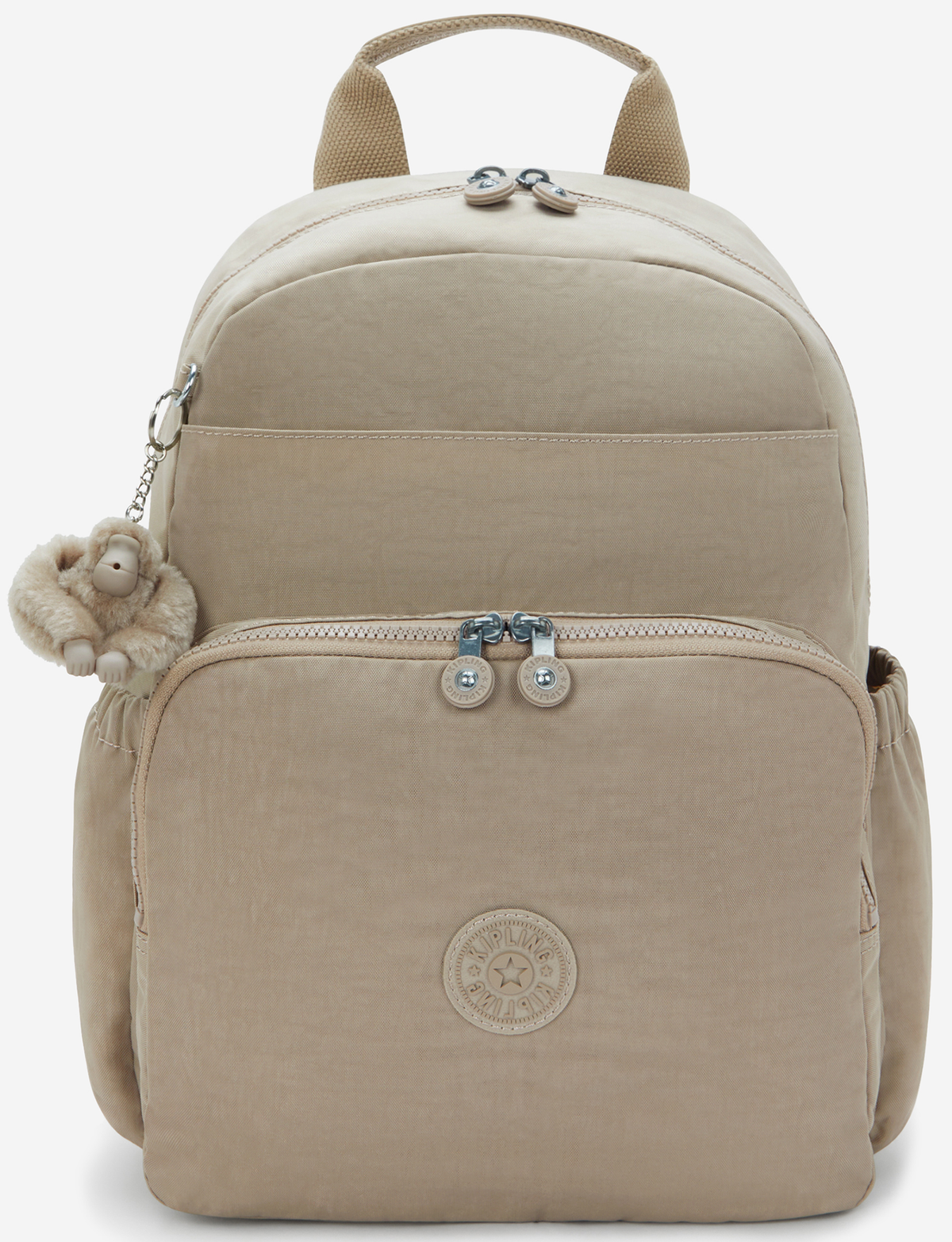 KIPLING Maisie حقيبة ظهر متوسطة للأطفال باللون البني الفاتح (مع حصيرة تغيير الحفاضات) I3339-4PW