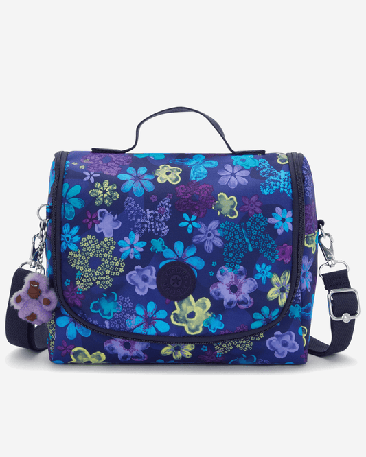 Kipling  New Kichirou Dark Flwr Stamp Large LunchBag with Trolley Sleeve I5749-4FM