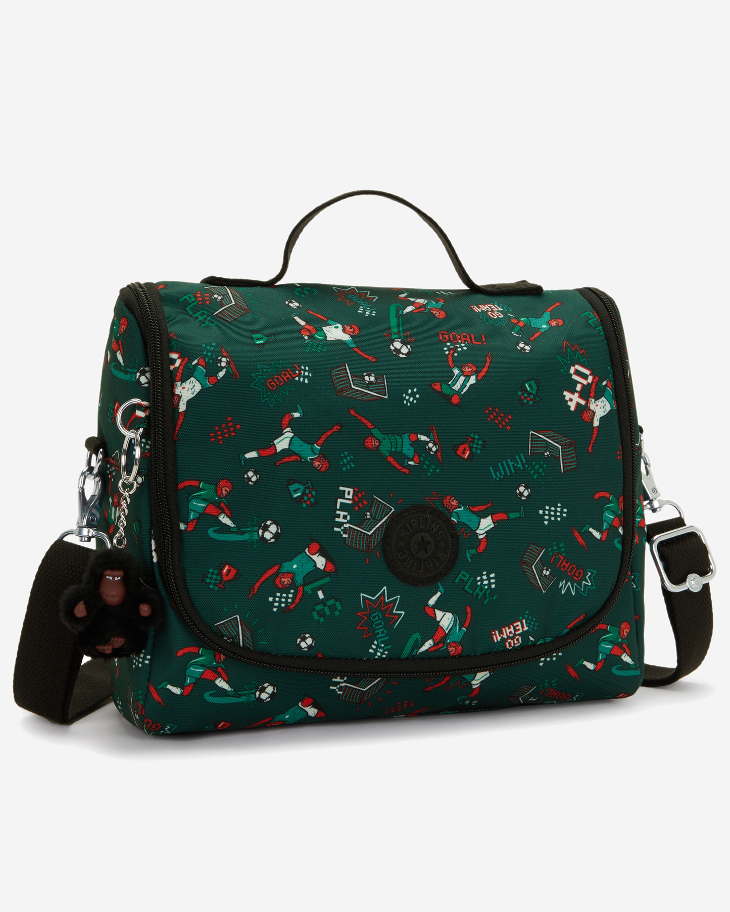 Kipling  New Kichirou Soccer Prt Large LunchBag with Trolley Sleeve I5749-2KT
