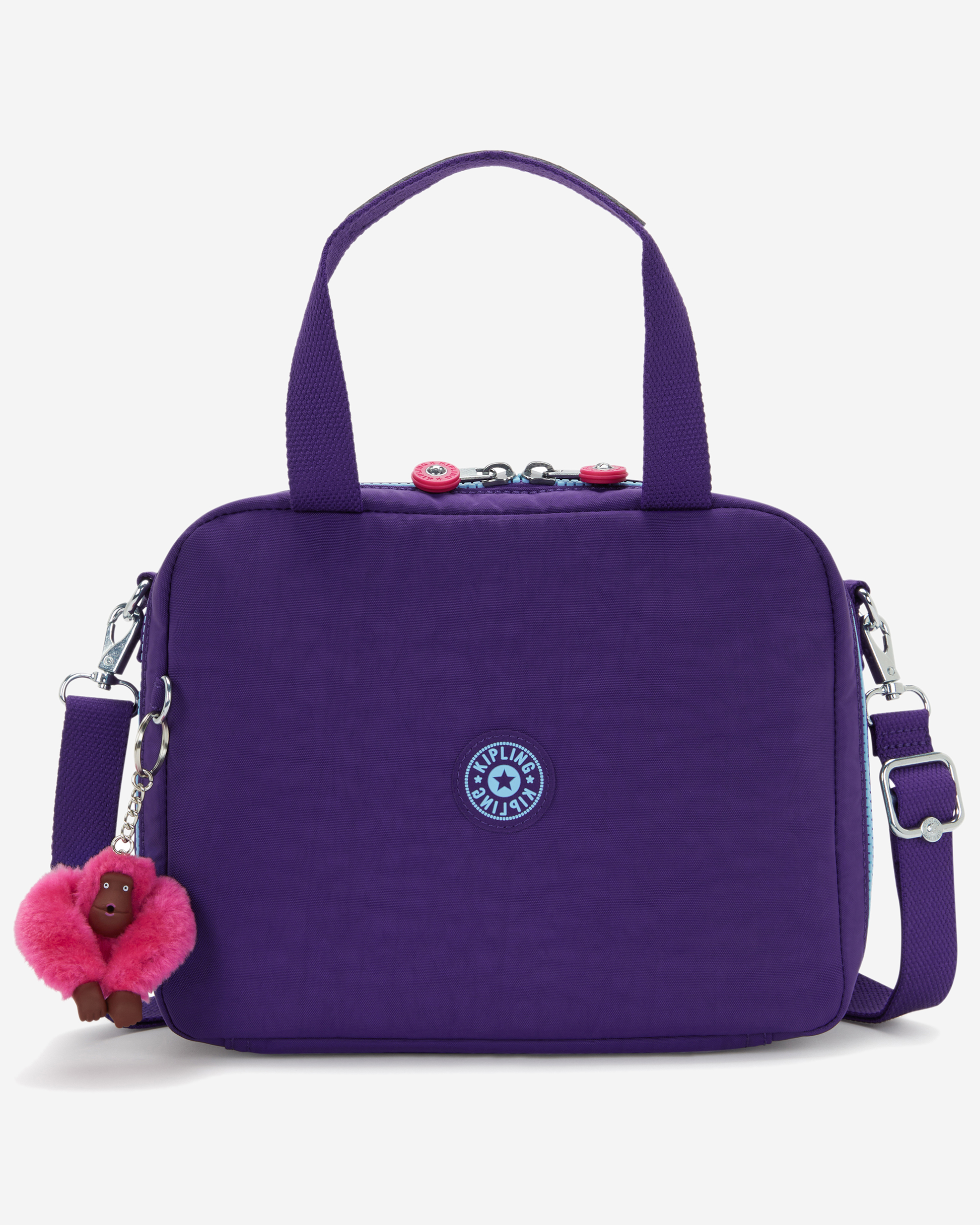 Kipling  Miyo Vip Purple Large LunchBag with Trolley Sleeve 15381-4PI