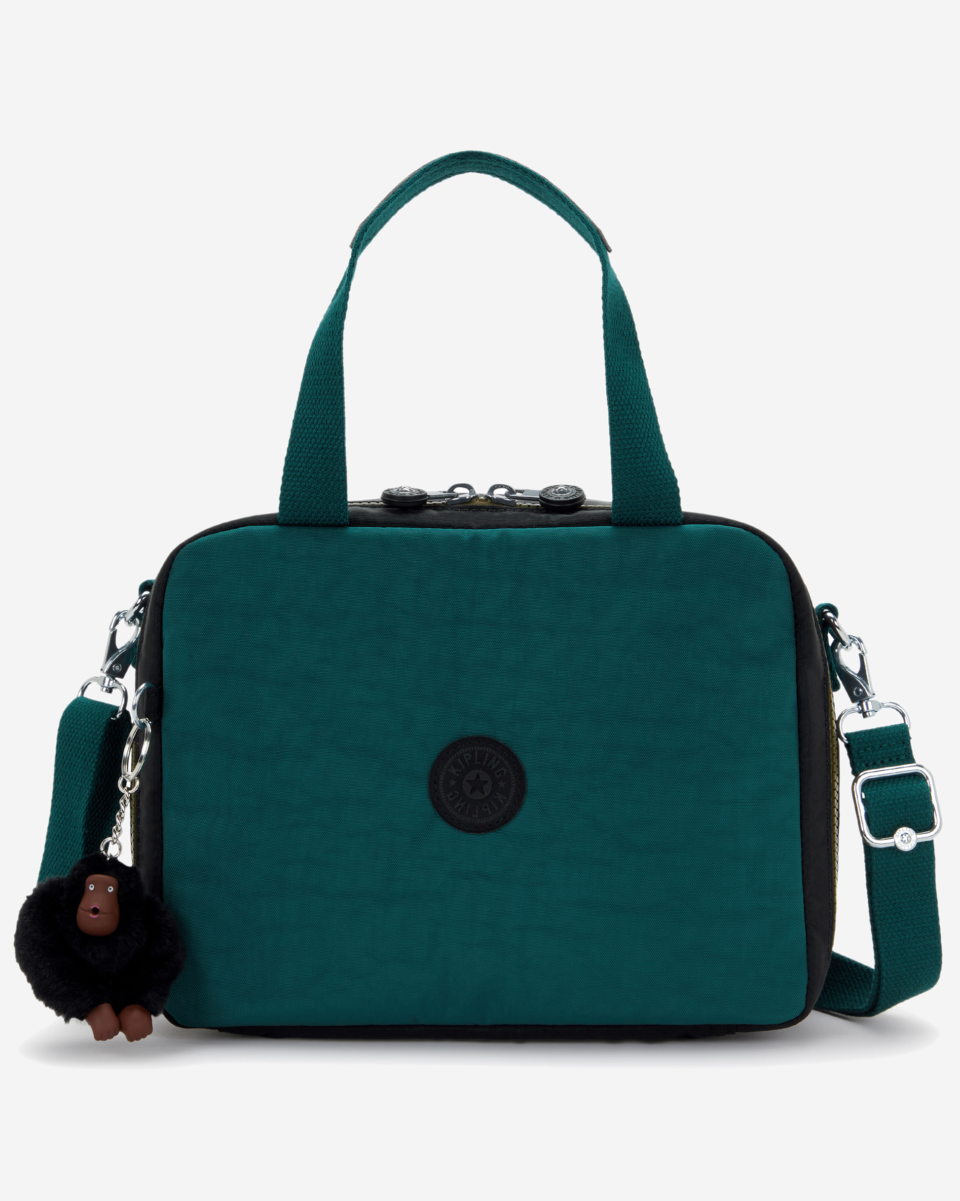 Kipling  Miyo Black Khaki Bl Large LunchBag with Trolley Sleeve 15381-5FY